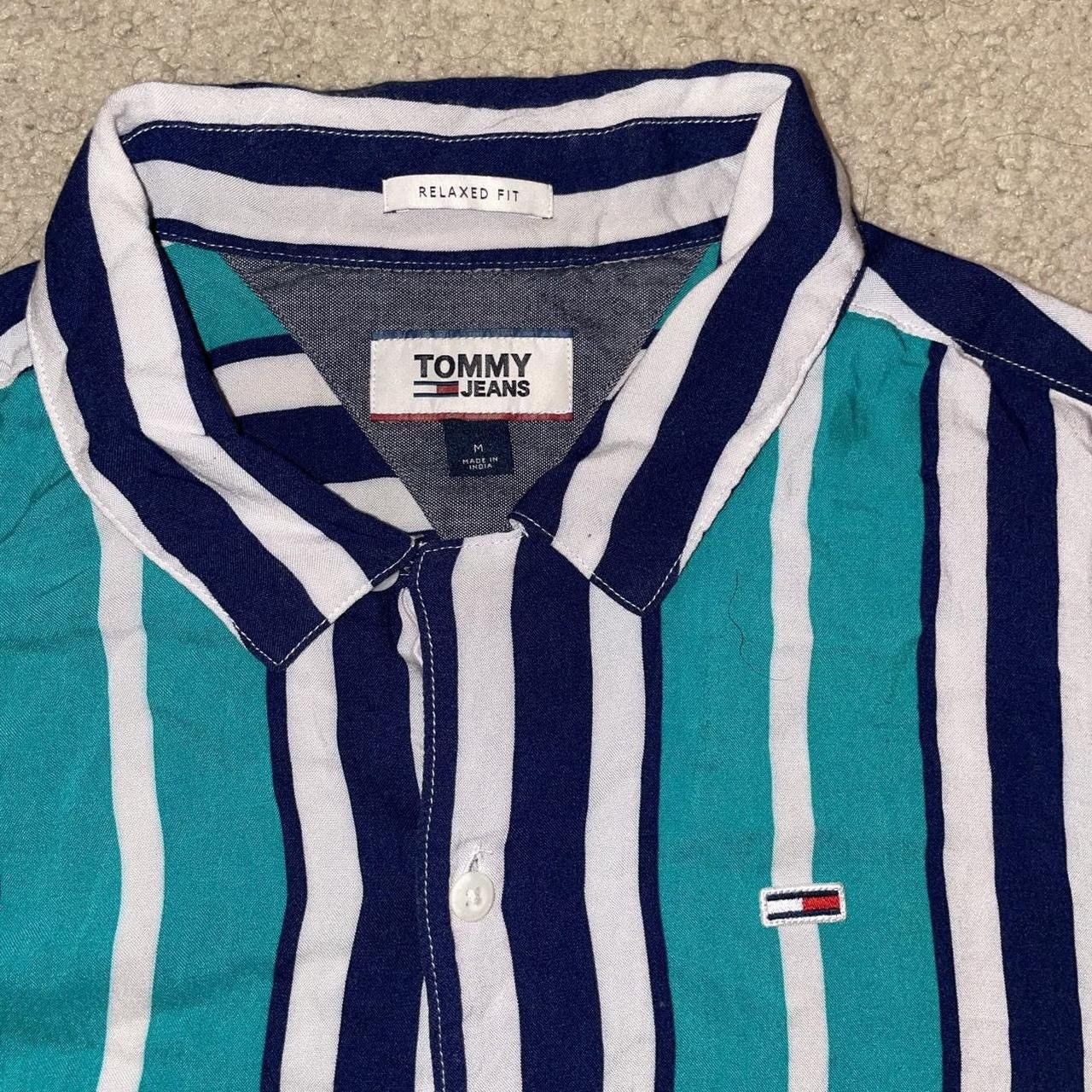 Tommy Hilfiger Tommy Hilfiger Jeans Vintage Stripe Button Up Shirt Size US M / EU 48-50 / 2 - 2 Thumbnail