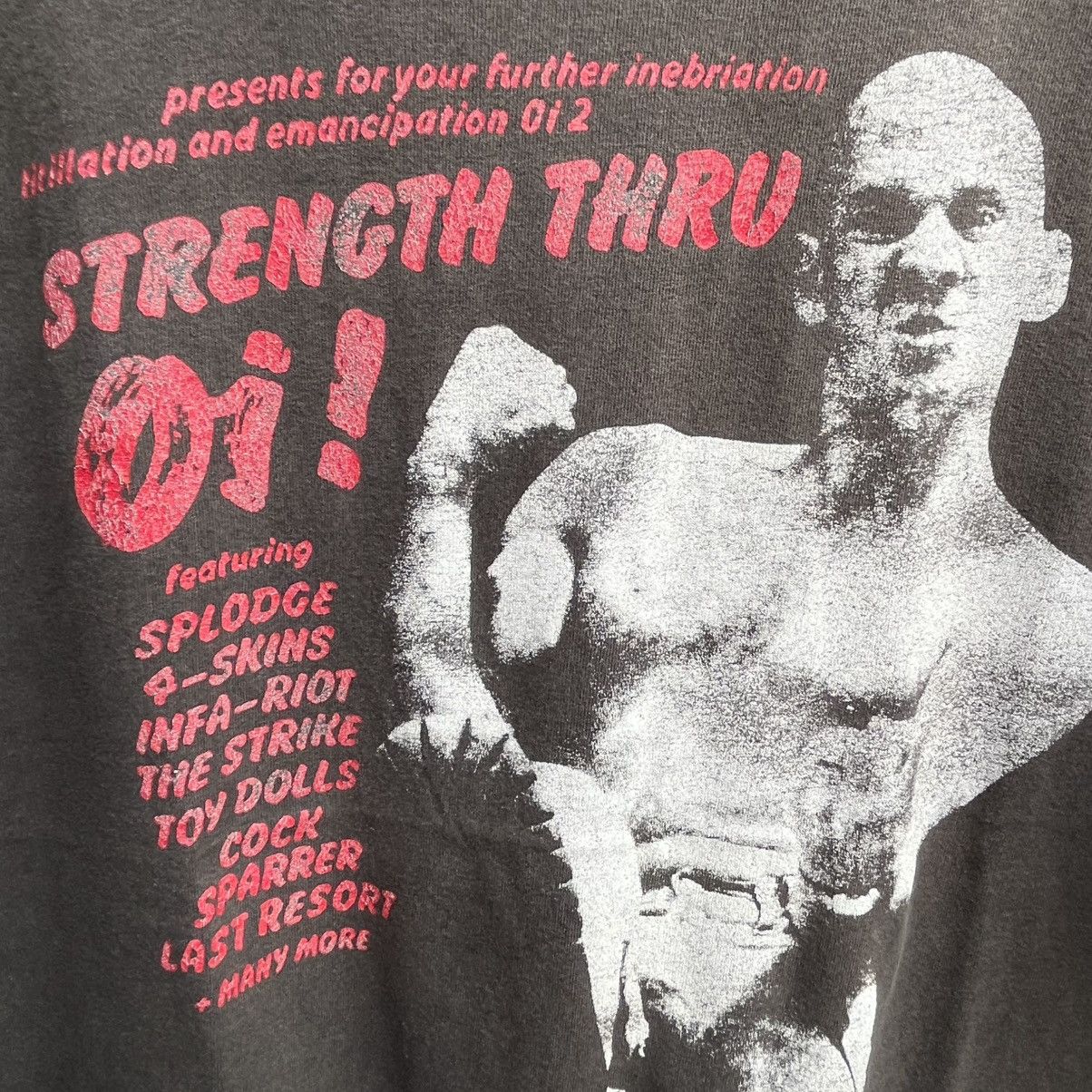 Band Tees Vintage STRENGTH THRU Oi skinhead Cock Sparrer Toy Dolls Size US L / EU 52-54 / 3 - 3 Thumbnail