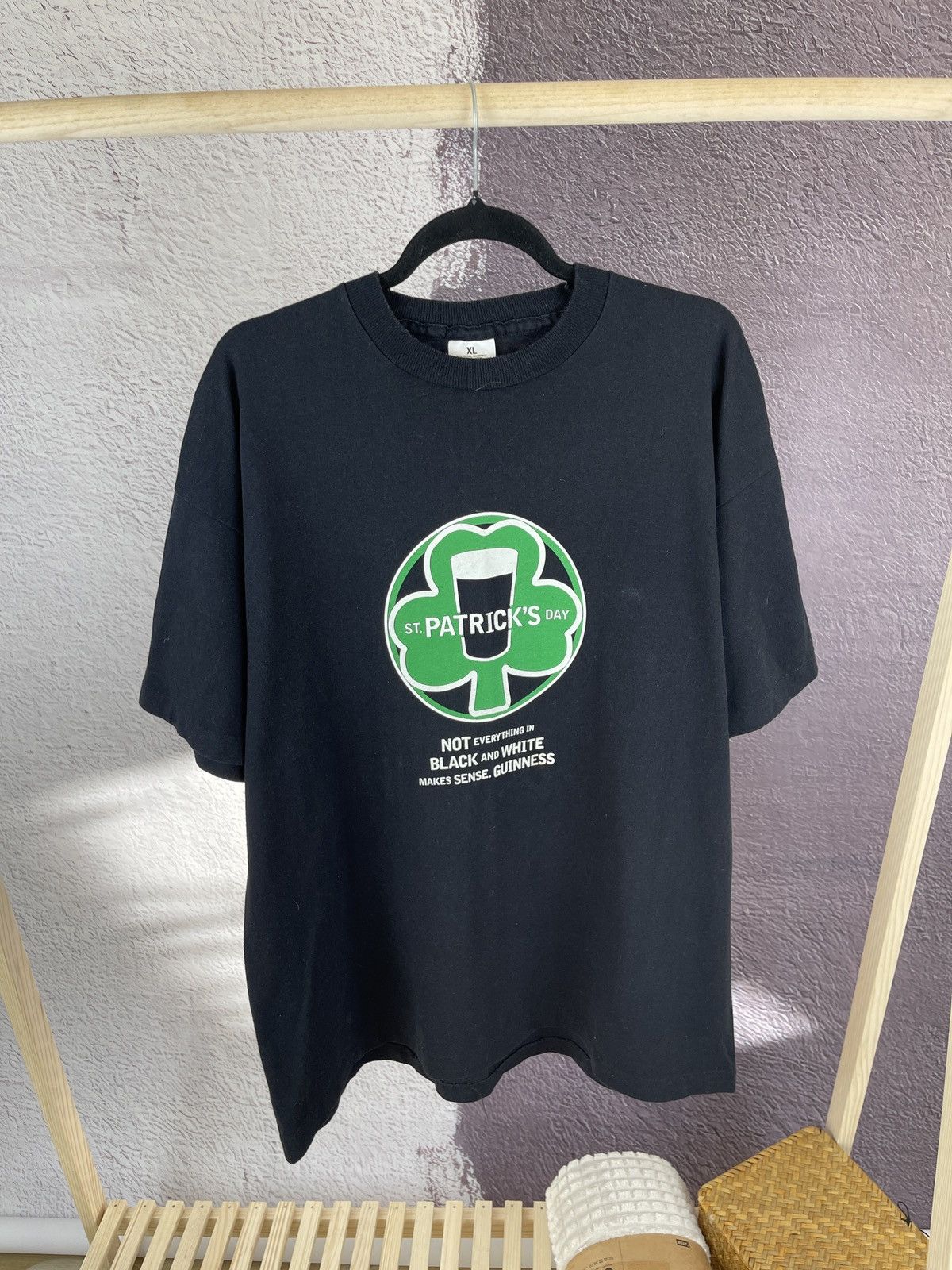 Drink Beer Save Water × Vintage Guiness vintage 90s St. Patrick’s Makes sense single stitch Size US XL / EU 56 / 4 - 3 Thumbnail