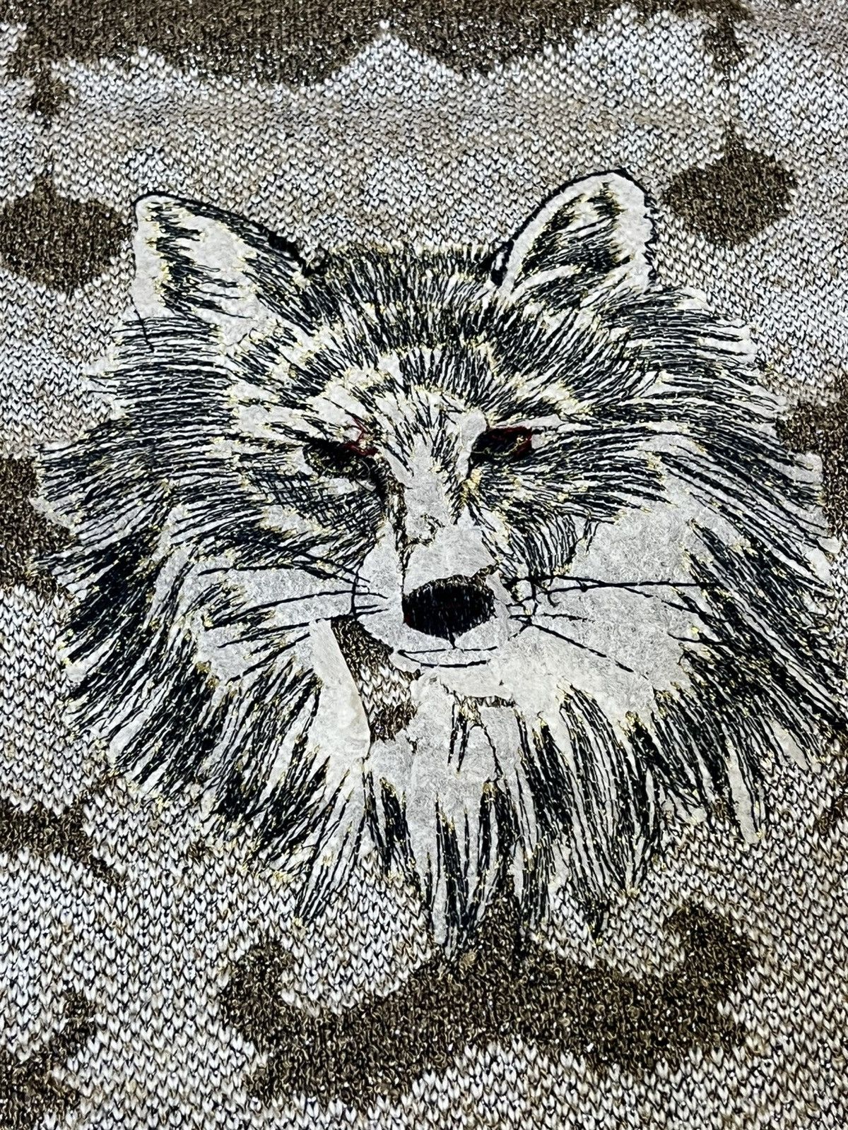 Japanese Brand vintage japanese HOMME LIBRE wolf embroidered knit sweats Size L / US 10 / IT 46 - 6 Thumbnail