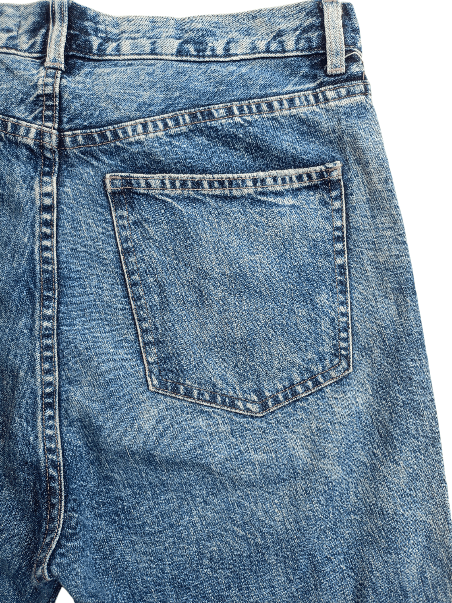 Uniqlo × Vintage UNIQLO Cropped Relaxed Tapered Distressed Denim Size 26" / US 2 / IT 38 - 22 Thumbnail
