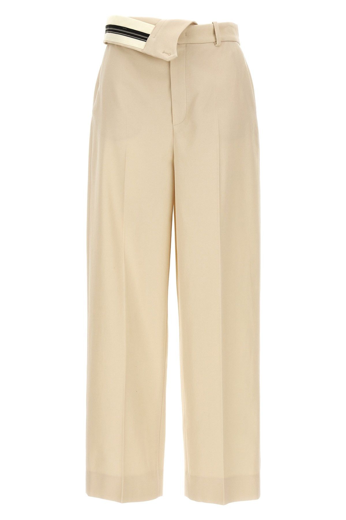 image of 'Fendi Roma' Gabardine Trousers in Beige, Women's (Size 26)