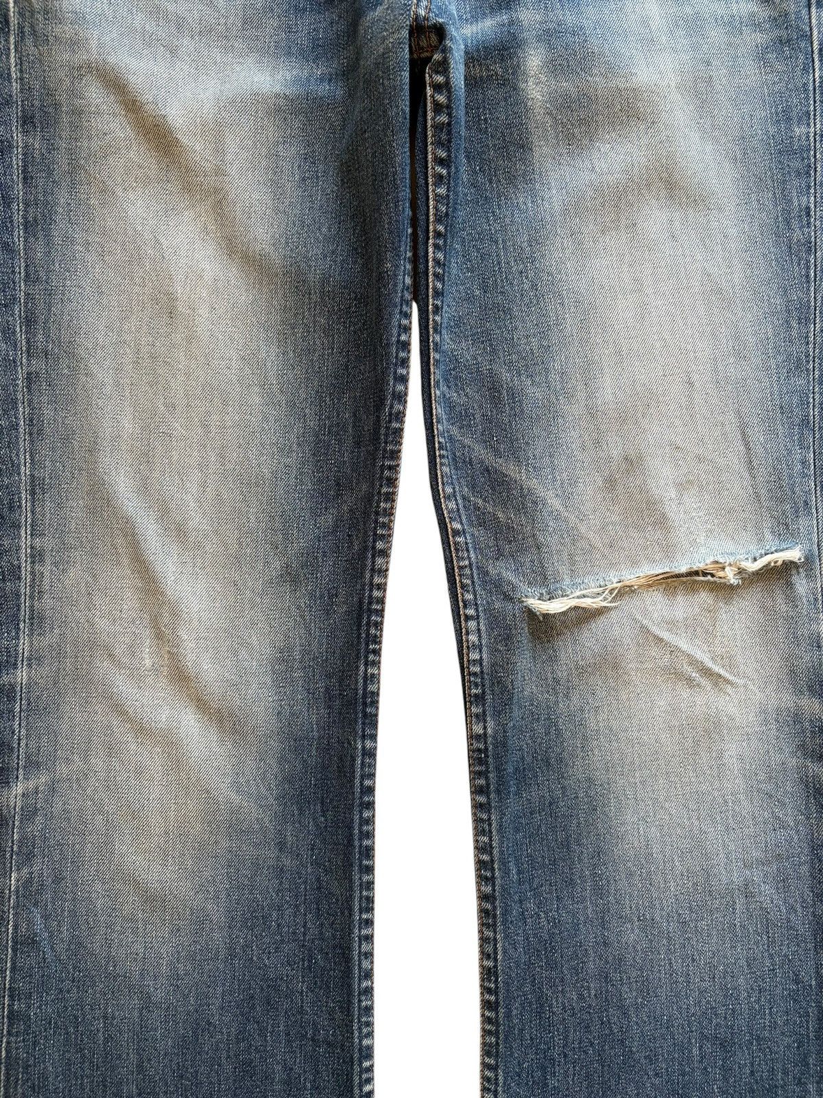 Levi's × Levi's Vintage Clothing Vintage 90s Levis 577 Faded Blue Wash Distress Bootcut Jeans Size 32" / US 10 / IT 46 - 5 Thumbnail