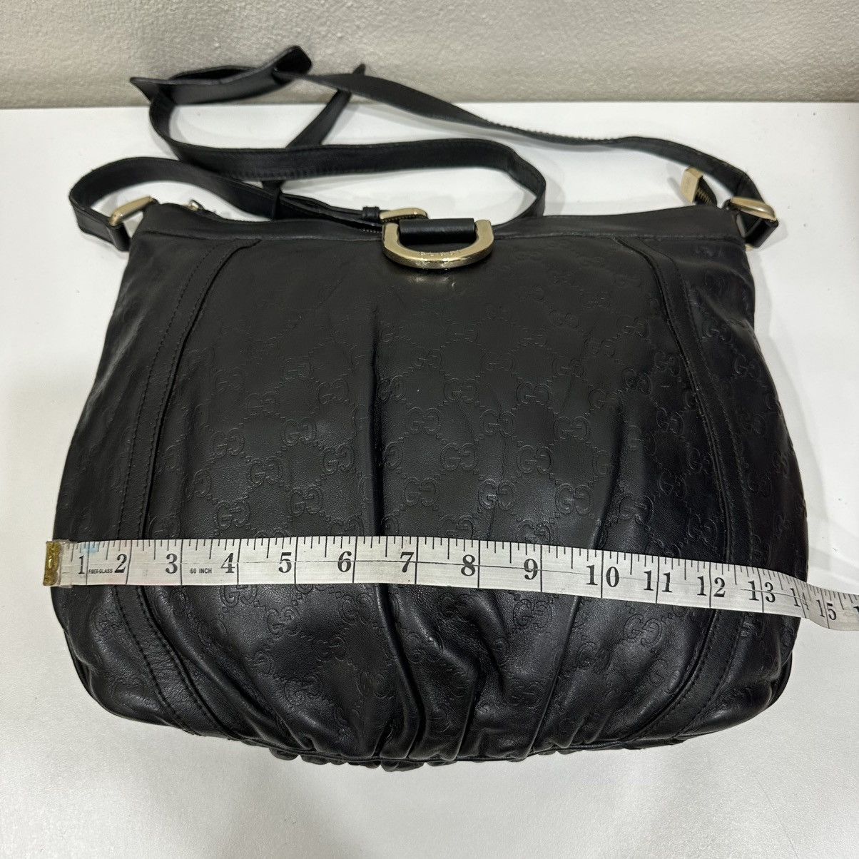 Gucci ‼️LD‼️ GUCCI GUCCISSIMA LEATHER ABBEY D RING CROSSBODY BAG 2 Size ONE SIZE - 9 Thumbnail