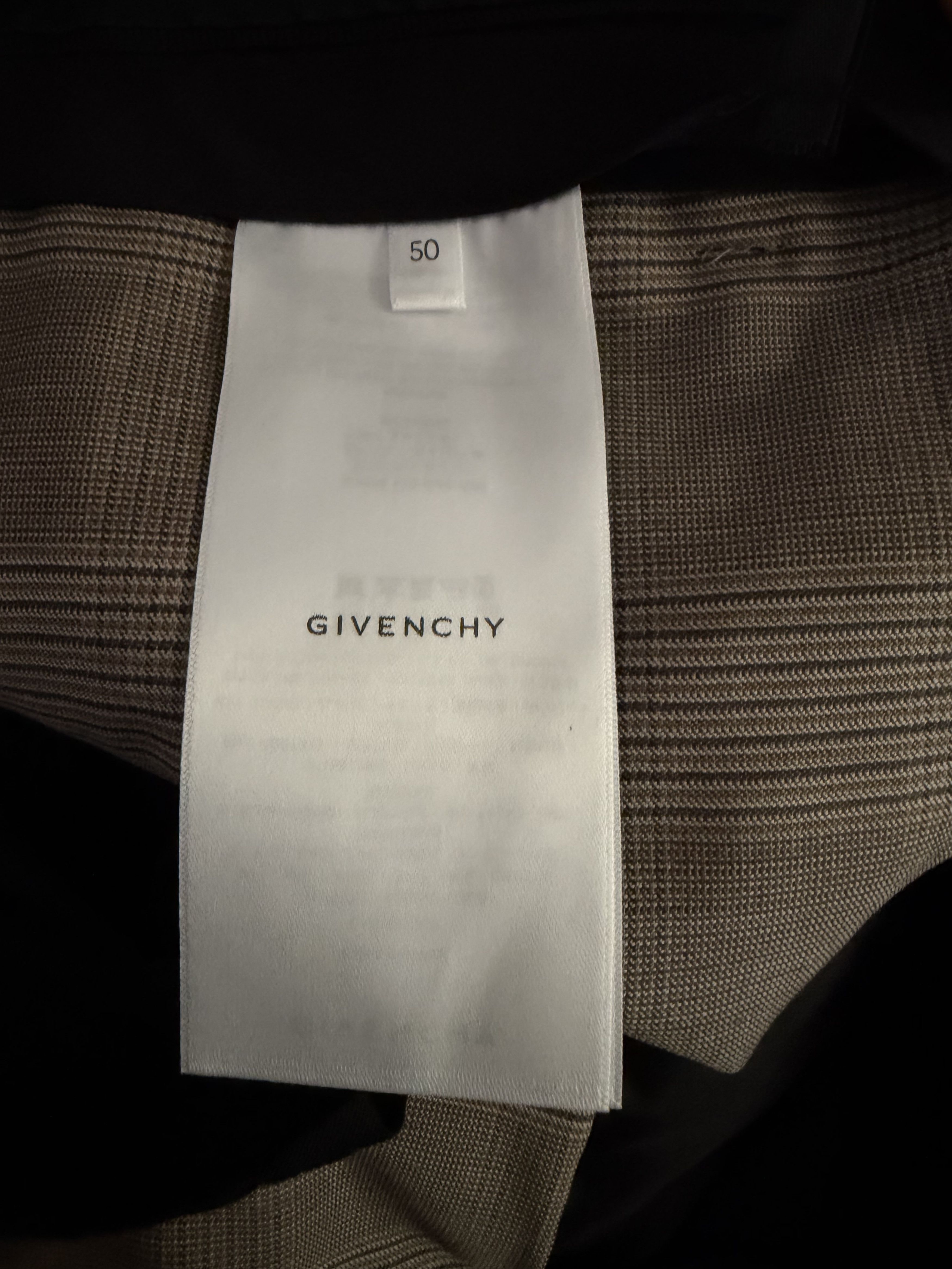 Givenchy Virgin Wool Check Trousers Size US 34 / EU 50 - 13 Thumbnail