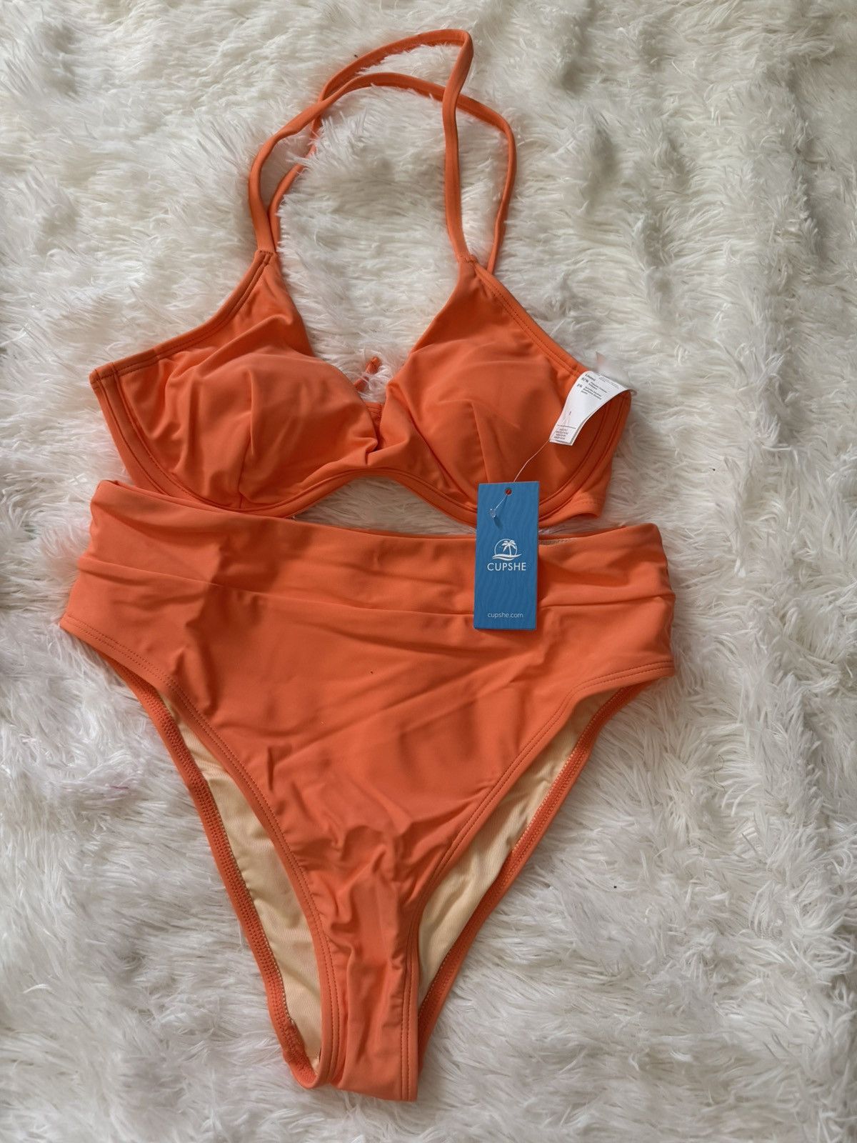 Other Women's Bikini Sets Two Piece Swimsuit High Waisted V Neck Size 28" / US 6 / IT 42 - 4 Thumbnail