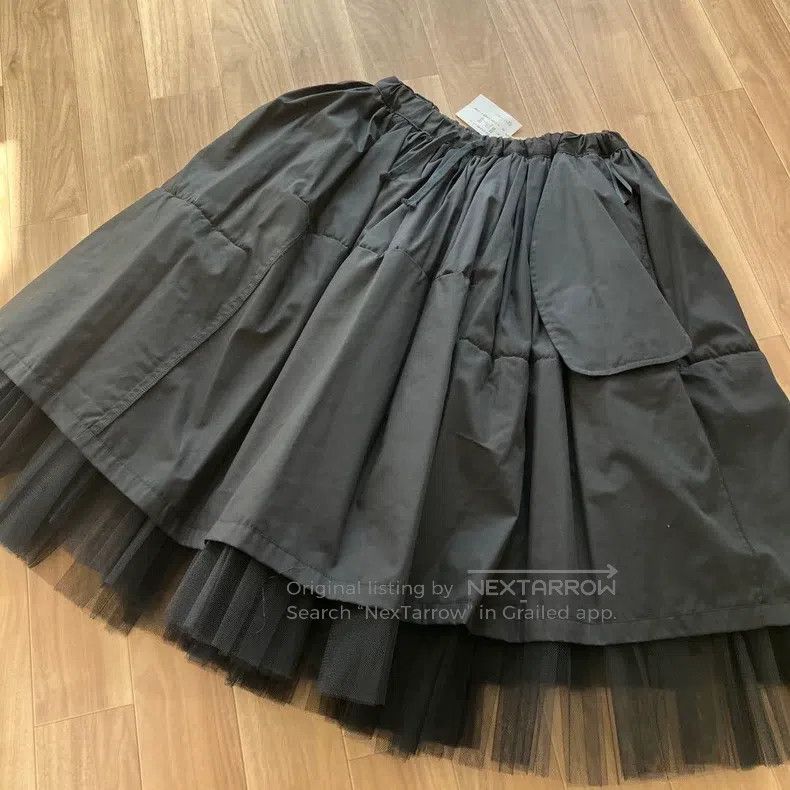 Comme des Garcons Comme Des Garcons size S Black Vintage Tulle Skirt Size 22" - 2 Thumbnail