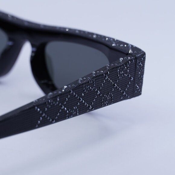 Gucci Gucci GG1779S 010 Sunglasses Black with Metal Stud Detail Size ONE SIZE - 5 Thumbnail