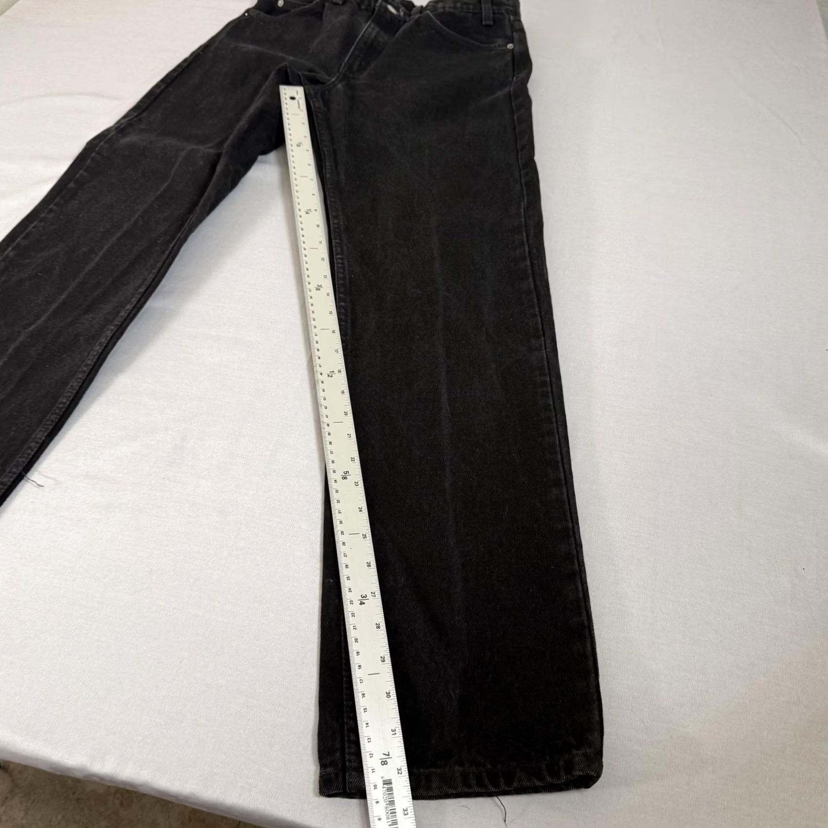 Levi's VINTAGE Levi's 505 Jeans Mens 32x32 Black Charcoal Wash Straight Leg Denim 90s Size US 32 / EU 48 - 3 Thumbnail