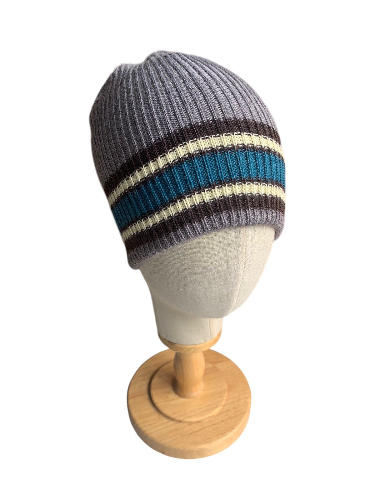 Japanese Brand × Kapital × Vintage Unknown Stripe Streetwear Winter Sessions Beanie Hats Size ONE SIZE - 2 Thumbnail