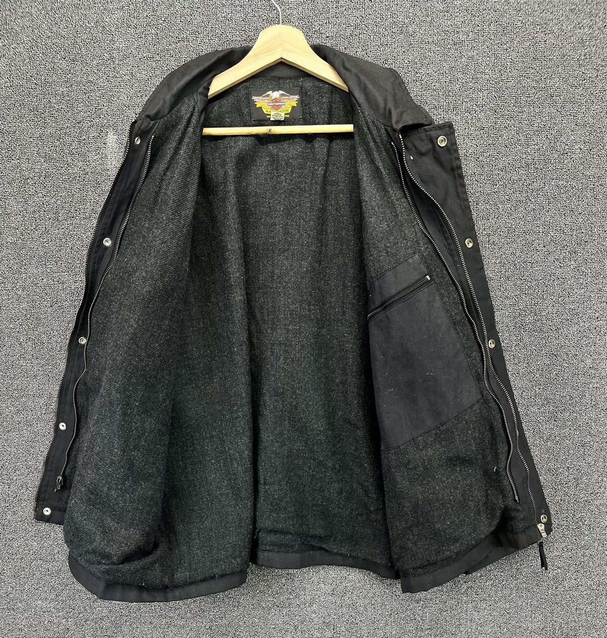 Harley Davidson Vintage Harley Davidson Black Racing Jacket Size US L / EU 52-54 / 3 - 6 Thumbnail