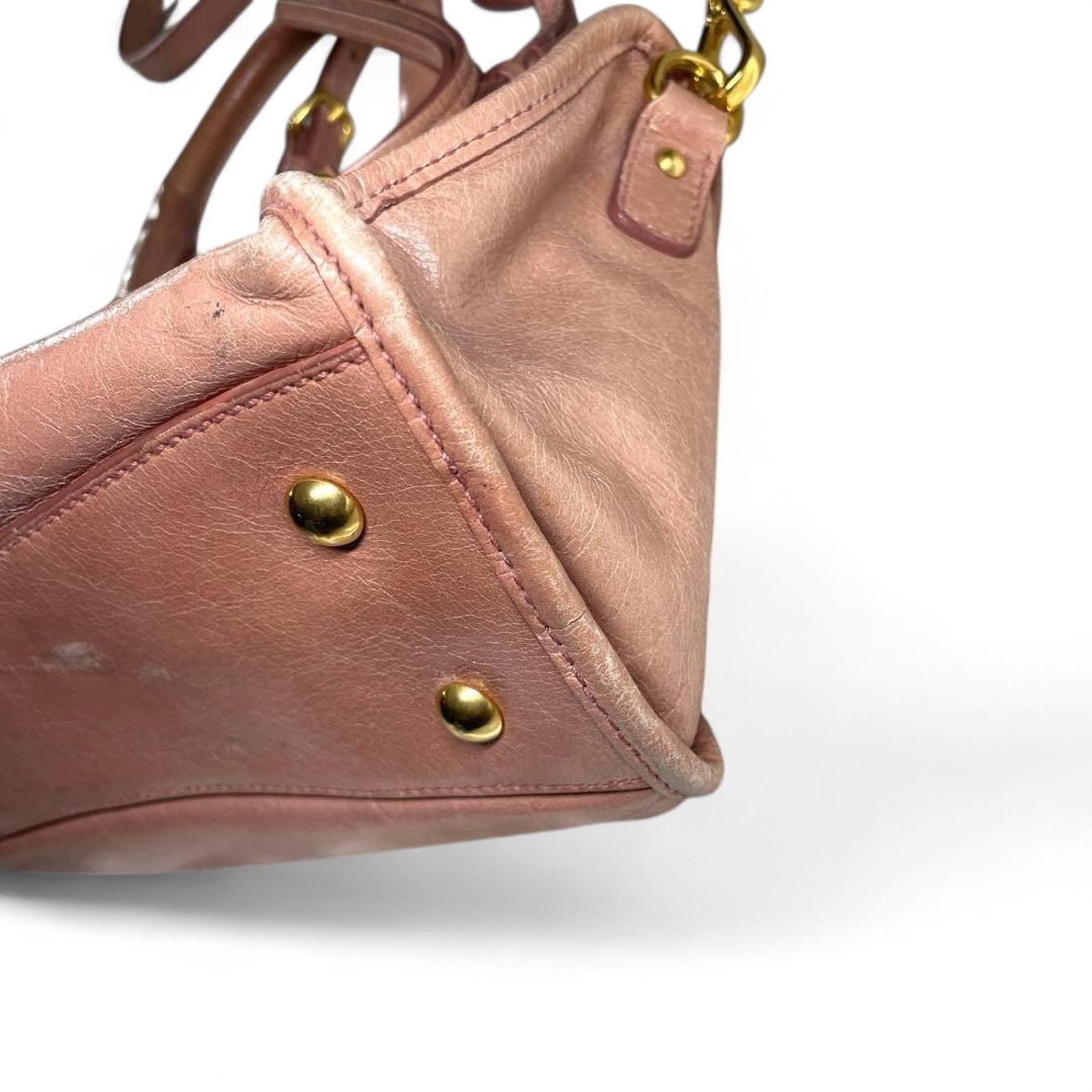 Miu Miu Miu Miu - Pink Leather Satchel Bag Size ONE SIZE - 9 Thumbnail