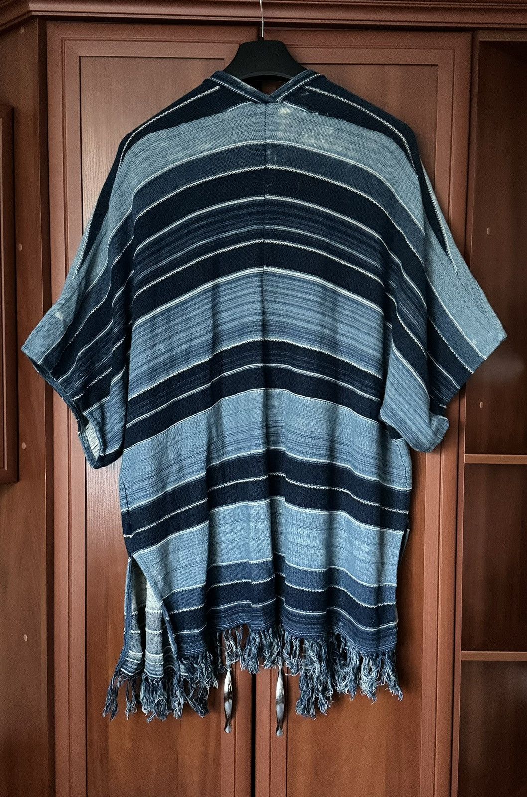 Polo Ralph Lauren × Vintage Polo Ralph Lauren L striped knitwear cape sweater poncho Size L / US 10 / IT 46 - 25 Thumbnail