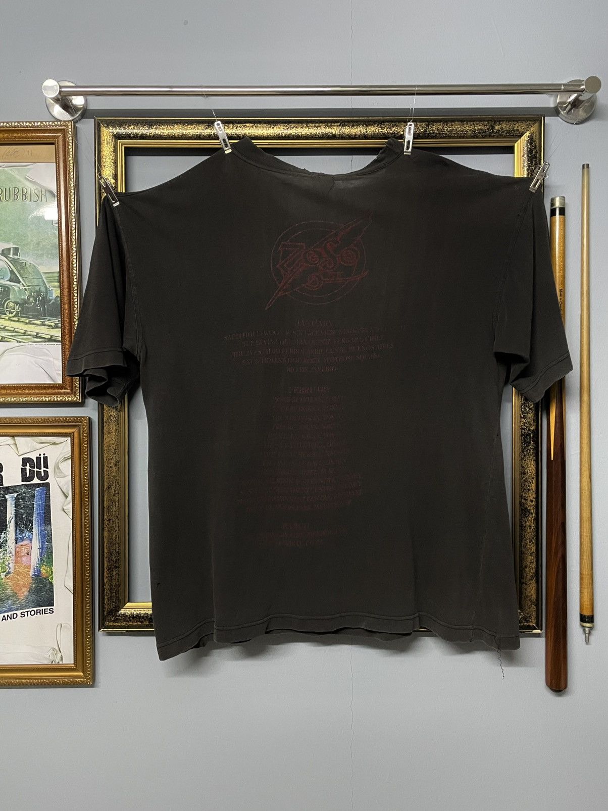 Band Tees Vintage 90s Original Jimmy Page & Robert Plan Sunfaded Tour Size US M / EU 48-50 / 2 - 10 Thumbnail