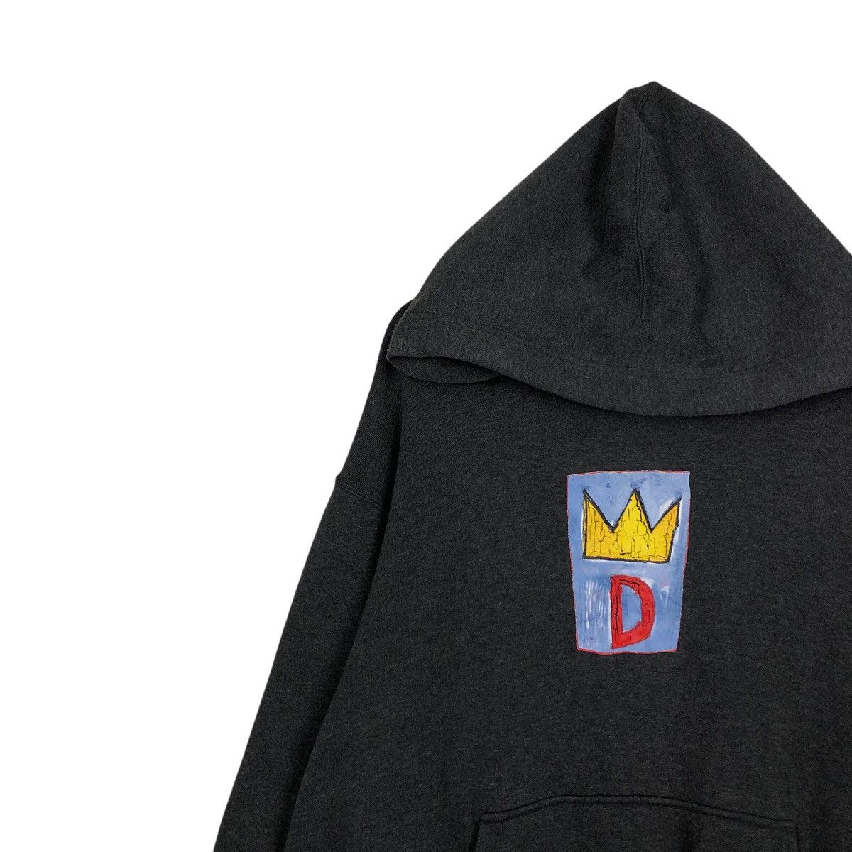 Japanese Brand 📌Vintage Hoodie Pull Over Jean Michel Basquiat Big Logo Size US XL / EU 56 / 4 - 8 Thumbnail
