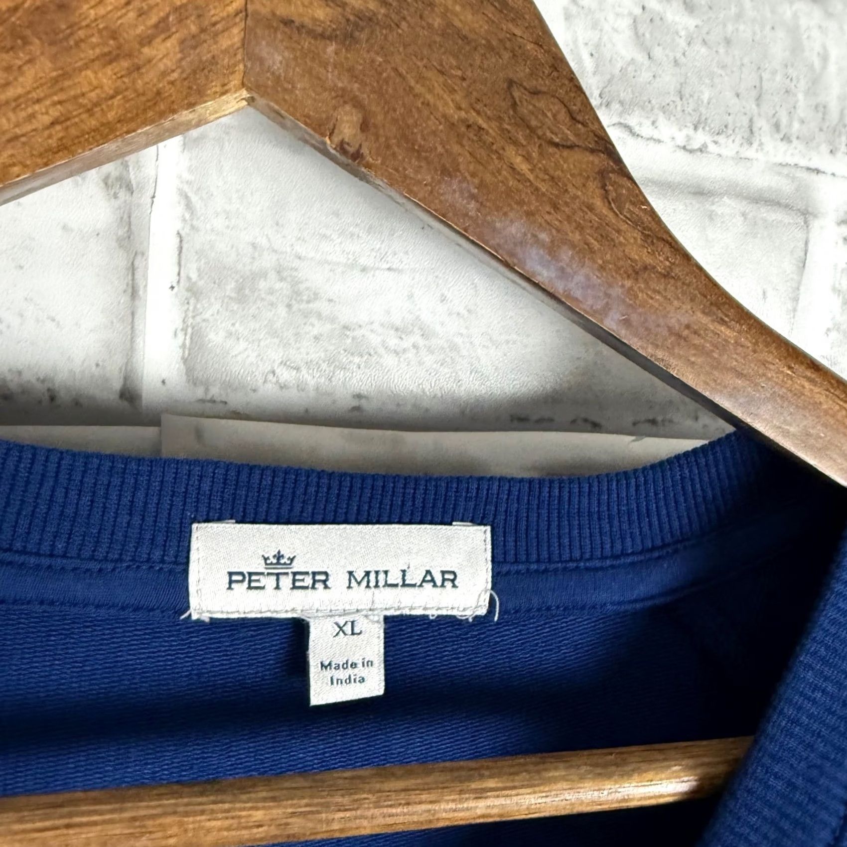 Peter Millar Peter Millar Raglan Crewneck Sweatshirt XL Royal Blue Pullover Long Sleeve Size US XL / EU 56 / 4 - 4 Thumbnail