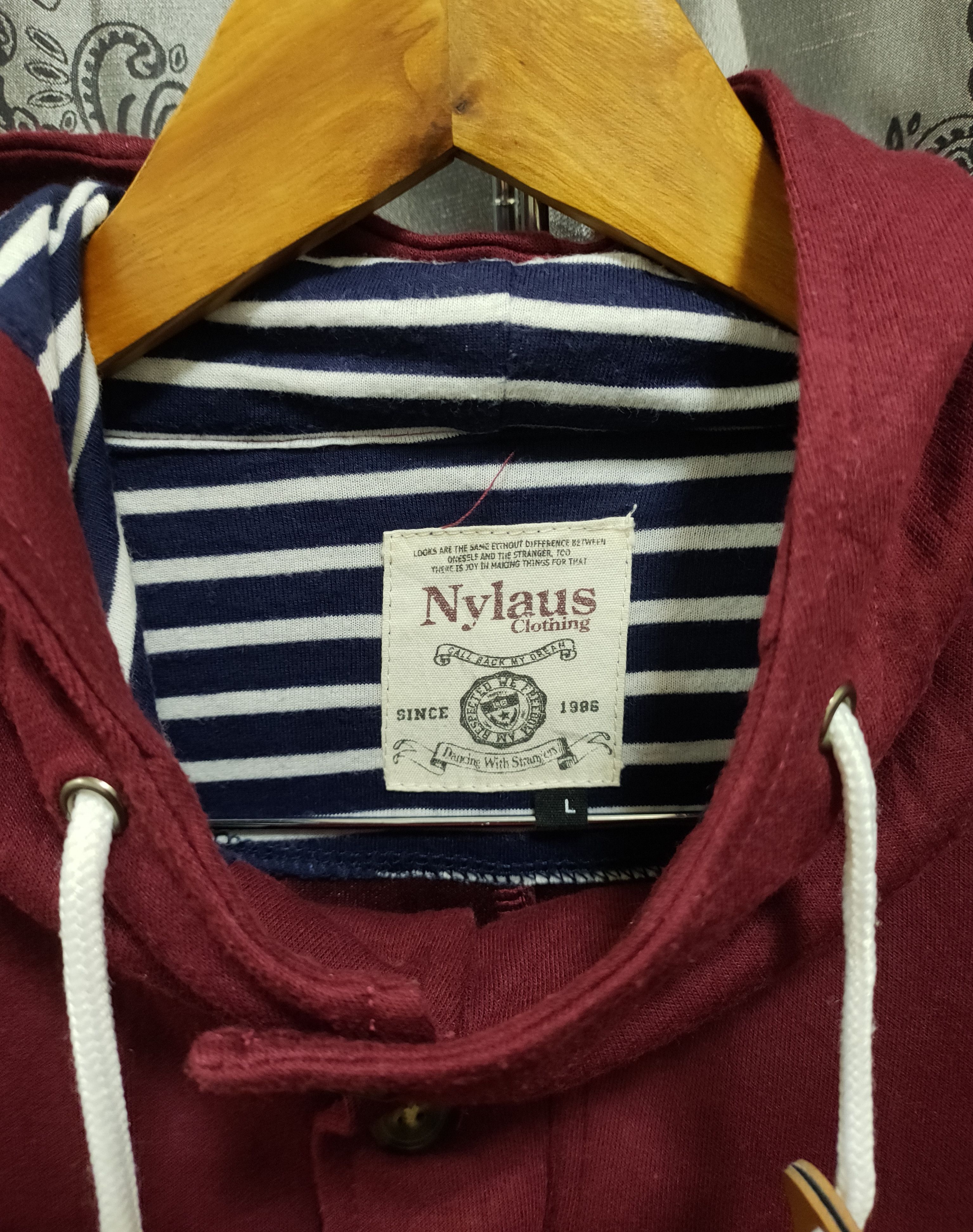 Japanese Brand 🔥Nylaus Clothing Sweater Hoodie 🔥 Size L / US 10 / IT 46 - 3 Thumbnail