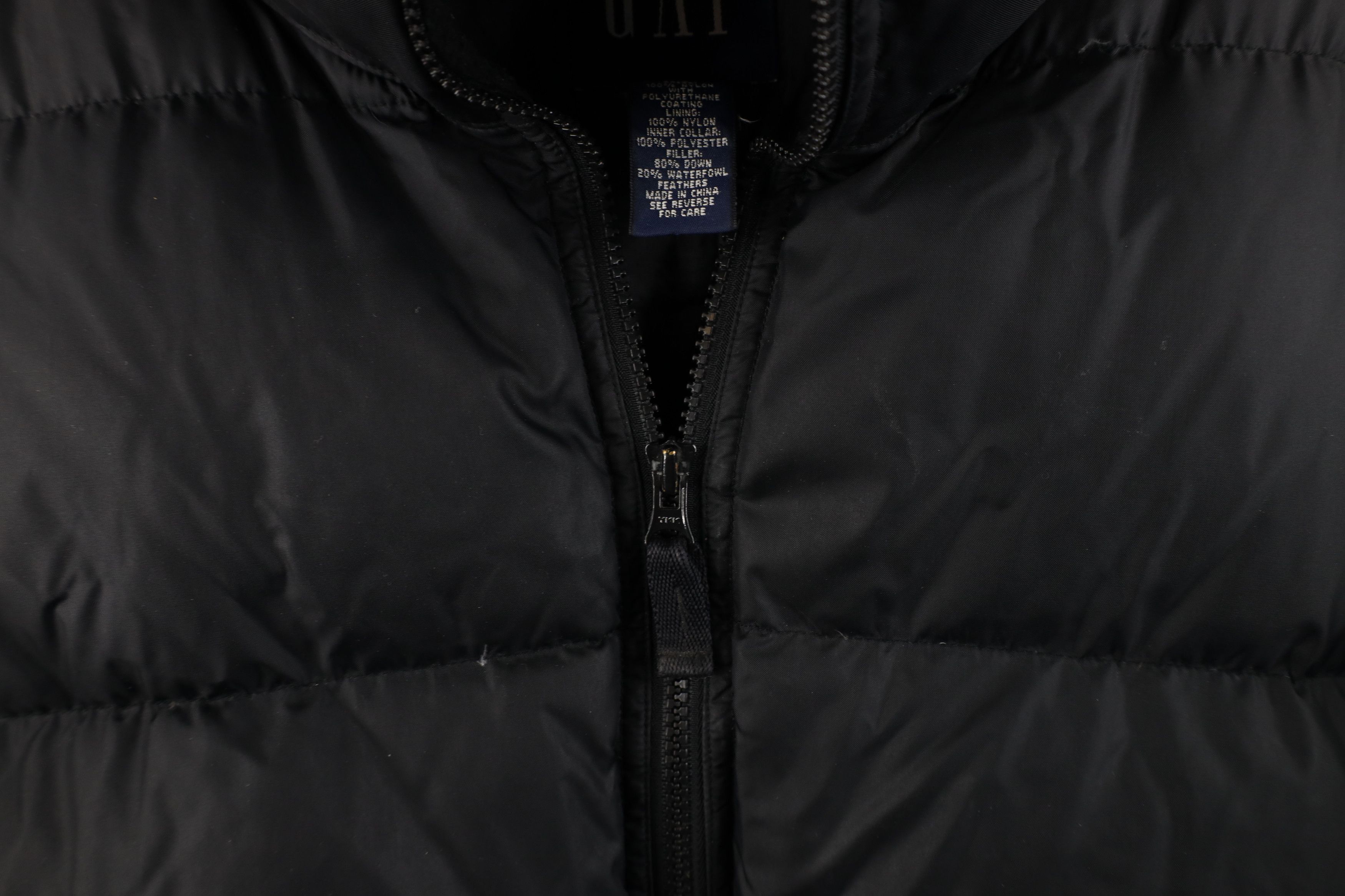 Gap Vintage 90s Gap Duck Down Hooded Puffer Jacket Black Size US XL / EU 56 / 4 - 7 Thumbnail