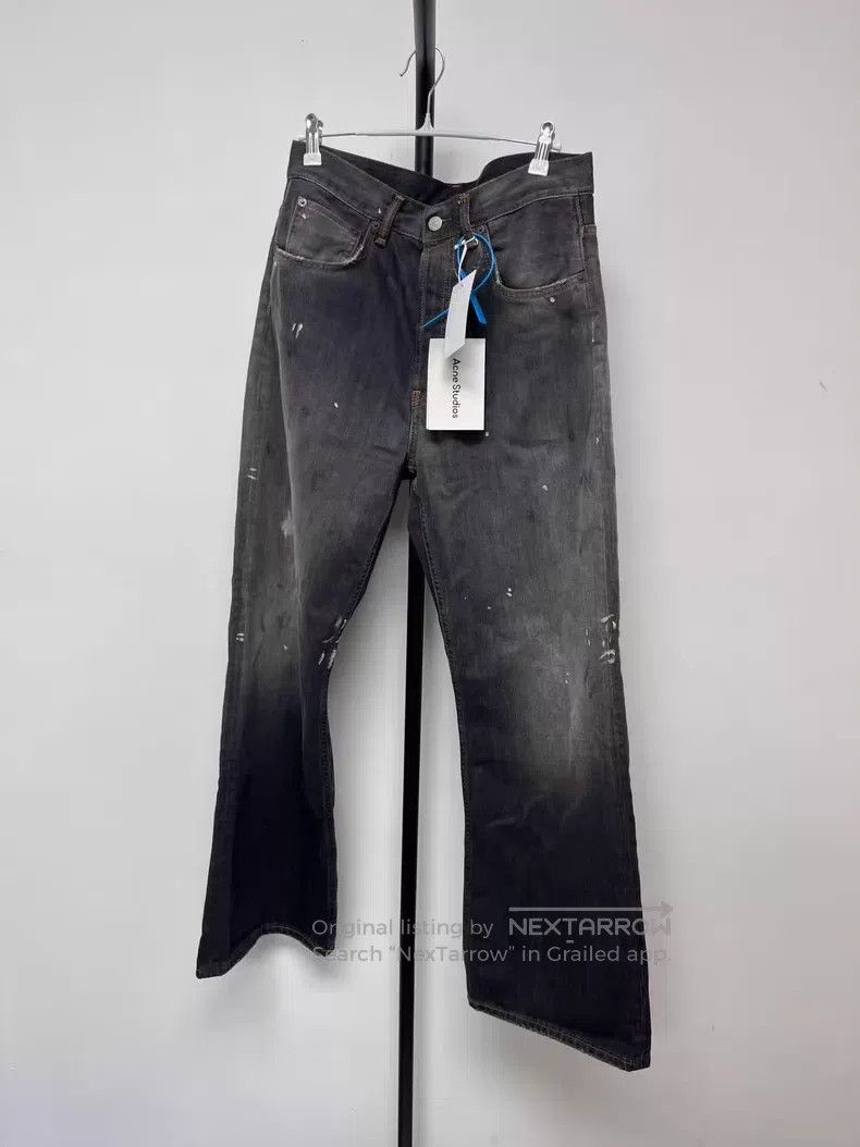 Acne Studios Acne Studios 1981 Washed Low Rise Wide Leg Design Jeans Size US 30 / EU 46 - 1 Thumbnail