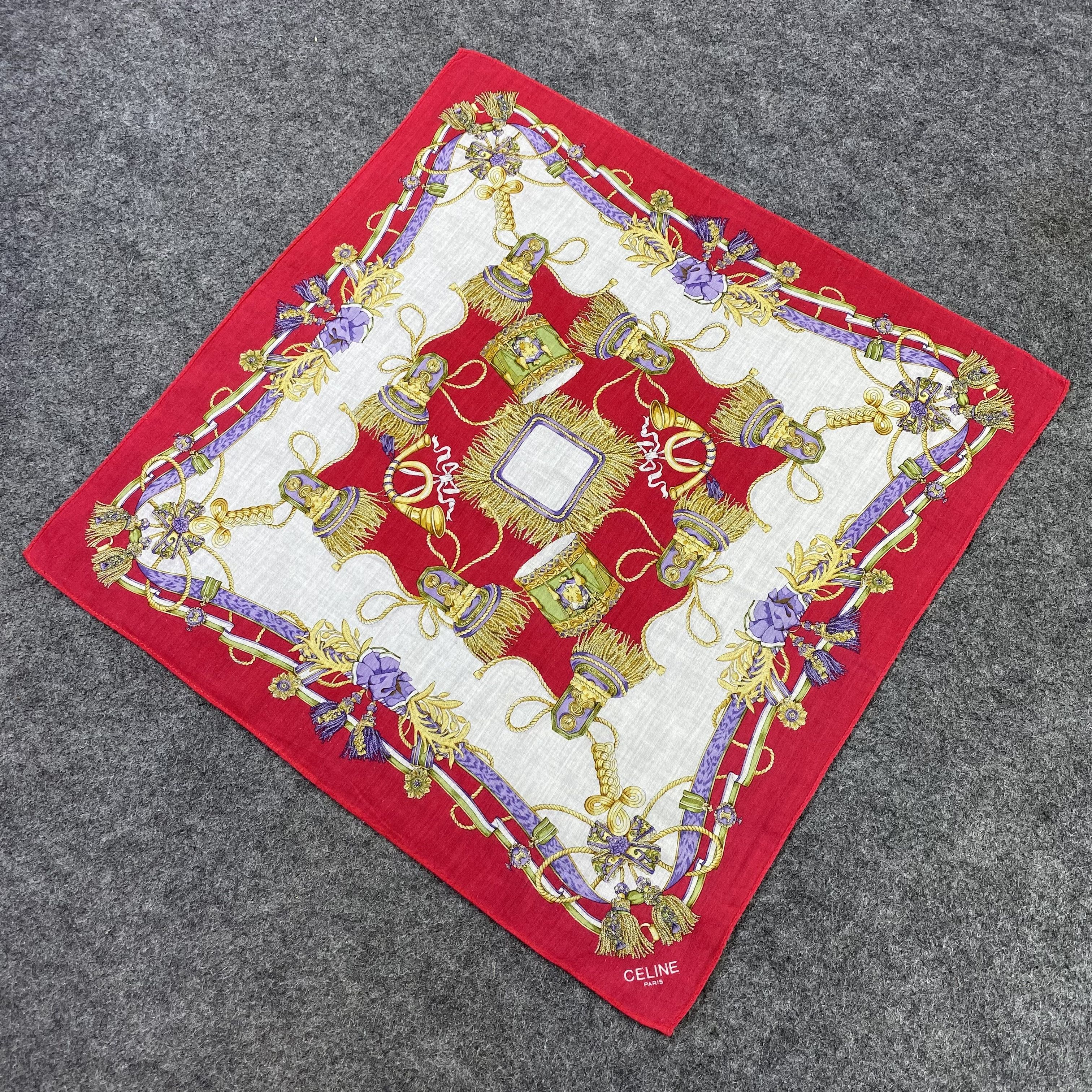 Celine Celine Handkerchief Neckerchief Bandana-B1662 Size ONE SIZE - 4 Thumbnail