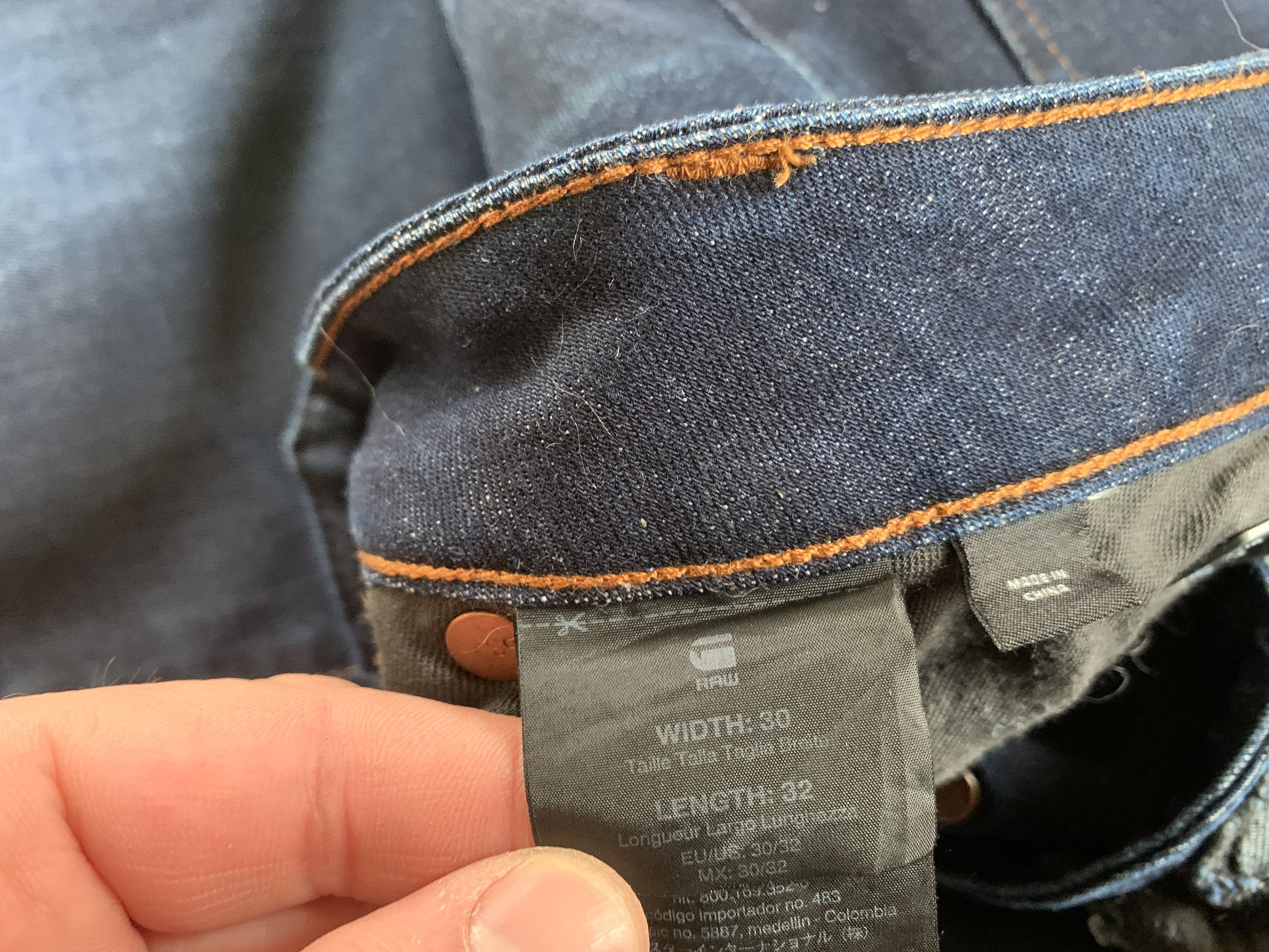 G-Star G-Star Raw D-Staq 5 Pocket Blue Jeans Size US 30 / EU 46 - 10 Thumbnail