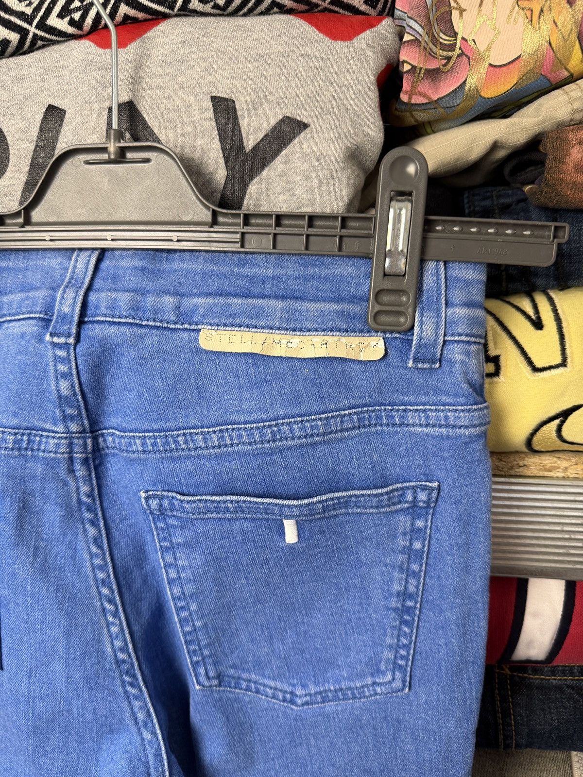 Stella McCartney Opium Stella McCartney flared denim jeans y2k avant garde Size US 26 / EU 42 - 6 Thumbnail