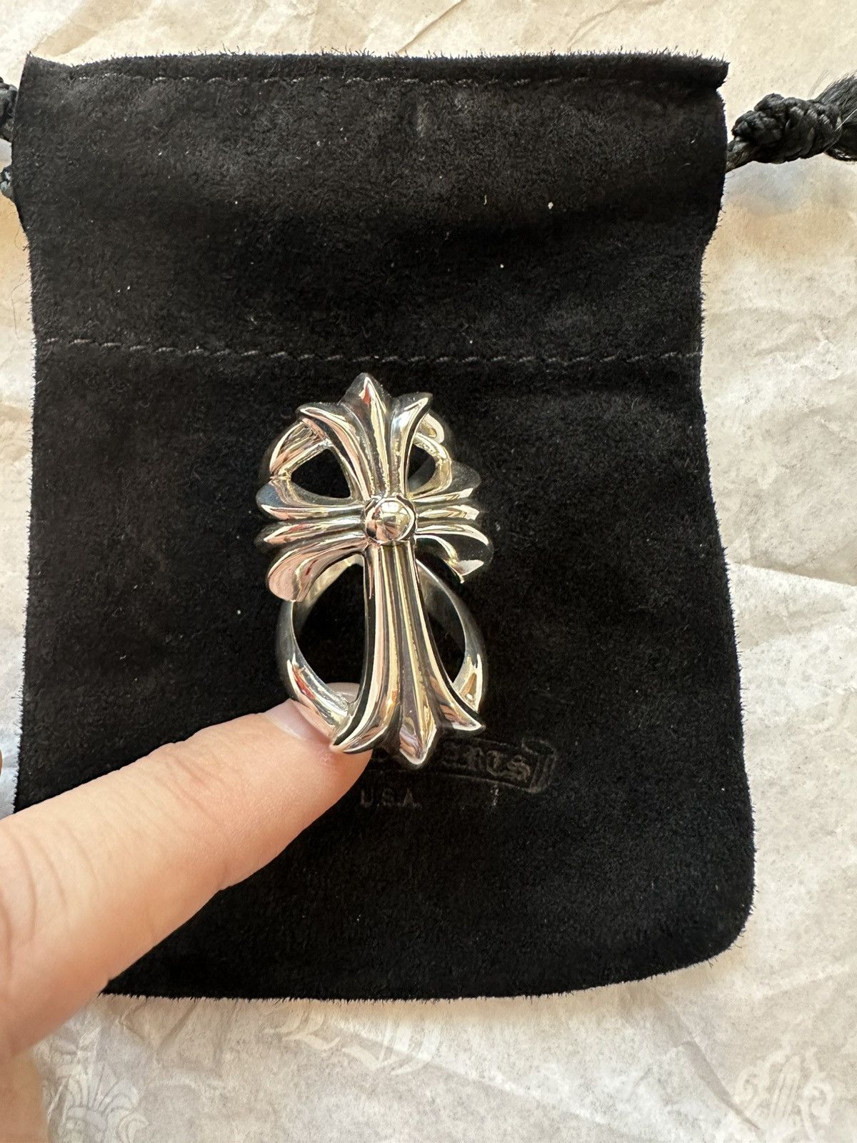 Chrome Hearts Chrome Hearts Silver Infinity Ring US Size 6 Size ONE SIZE - 4 Thumbnail