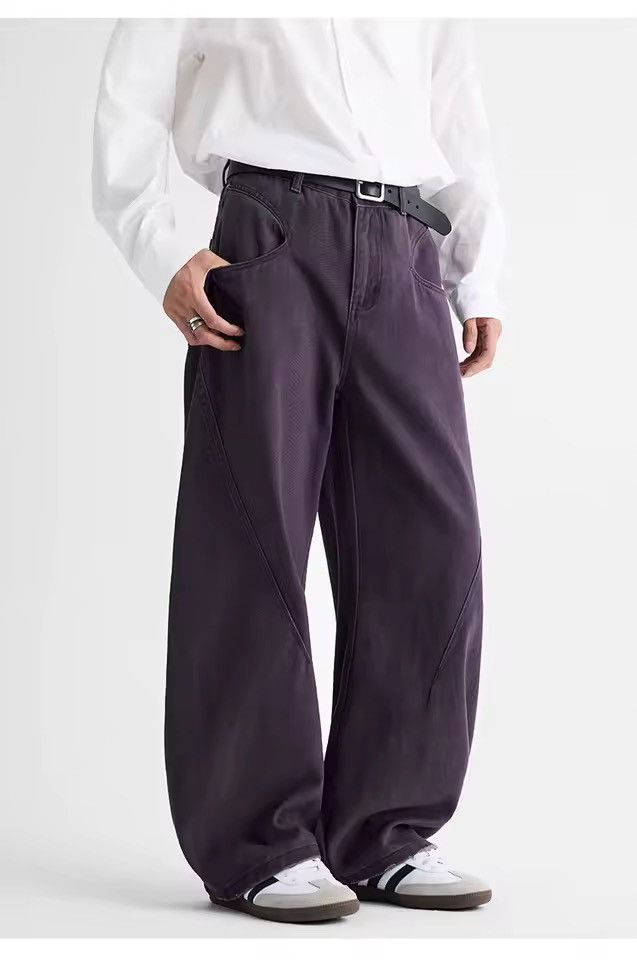 Jean Casual Wide Leg Purple Streetwear Baggy Jeans Size US 34 / EU 50 - 3 Thumbnail
