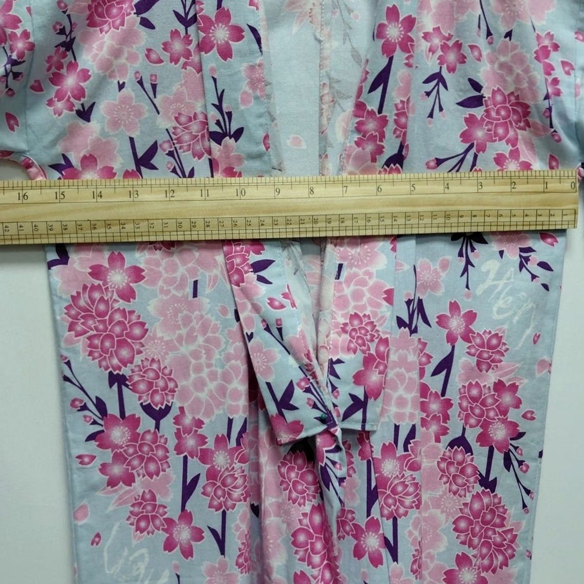 Pinko Produced by Hey Floral Kimono Robe Pink 3/4 Sleeve V-Neck Women Size M Size ONE SIZE - 5 Thumbnail