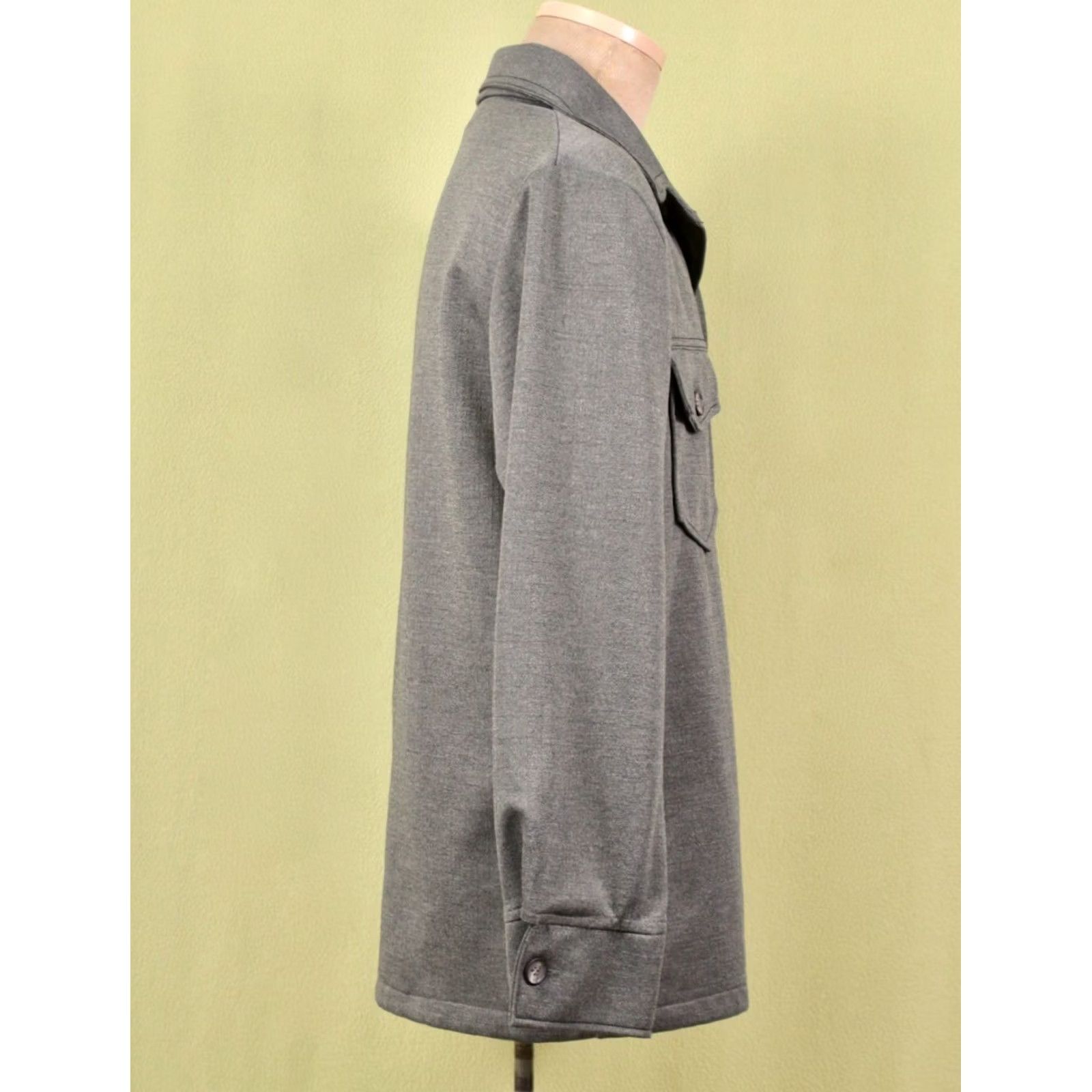 JCPenney VINTAGE JC Penney Men's VTG 70s Grey 2 PC Polyester Leisure Suit Sz 42 1970s Disco Mens Size 36R - 6 Thumbnail