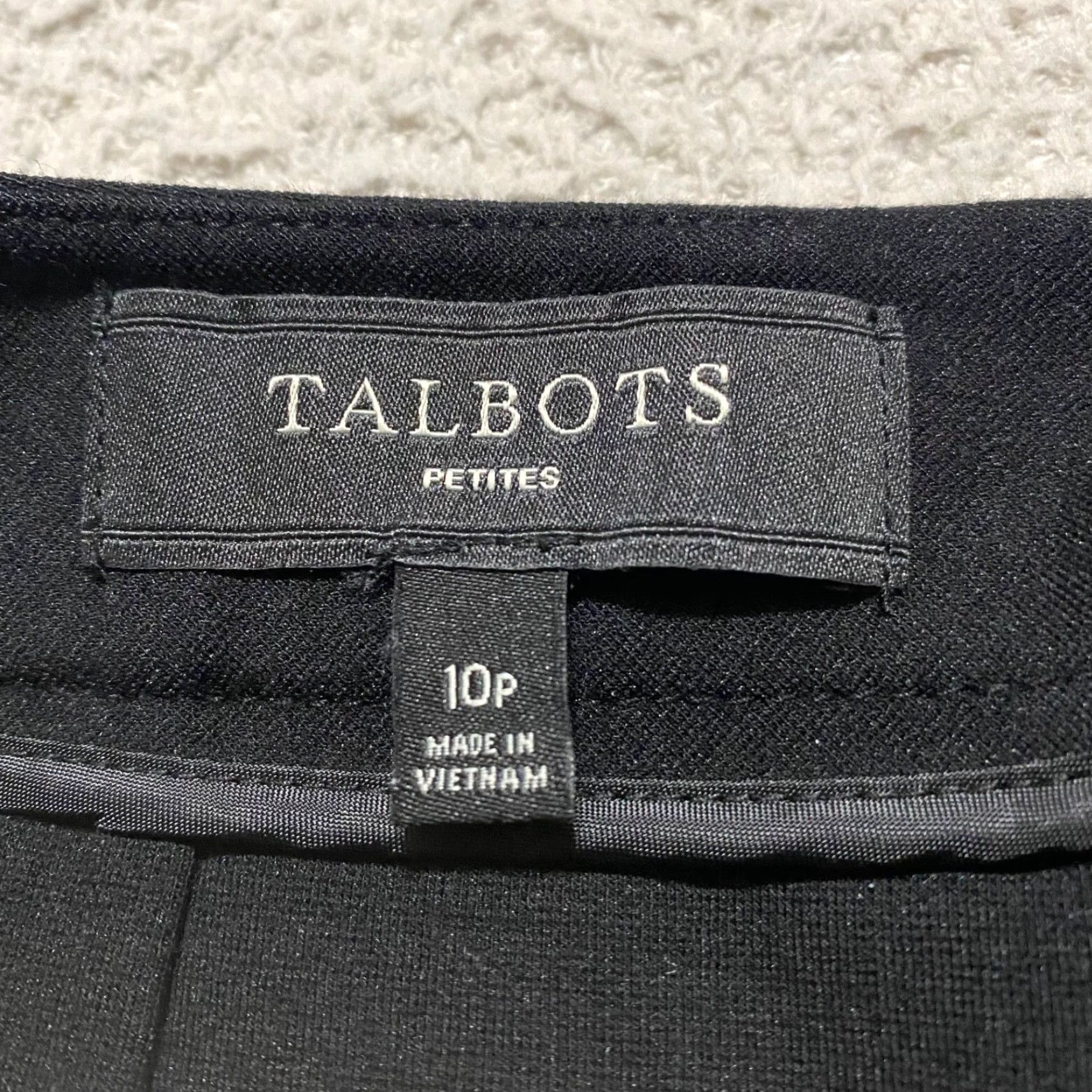 Talbots Talbots Skirt Womens 10P Black Pencil Straight Knit Office Petites Size 32" / US 10 / IT 46 - 3 Thumbnail