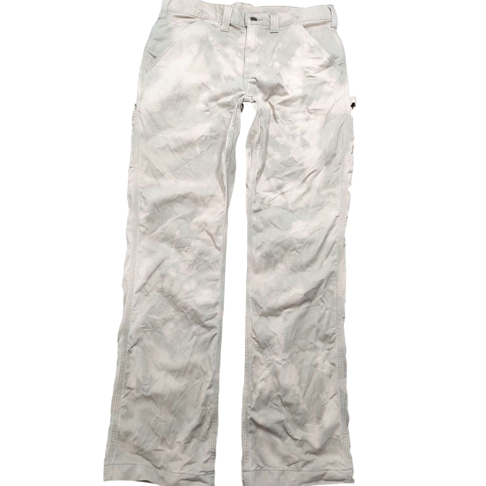 Carhartt Vtg Carhartt Tie Dye Acid Wash Brown Carpenter Pants Canvas Mens 33x32 Relaxed Size US 33 - 2 Thumbnail