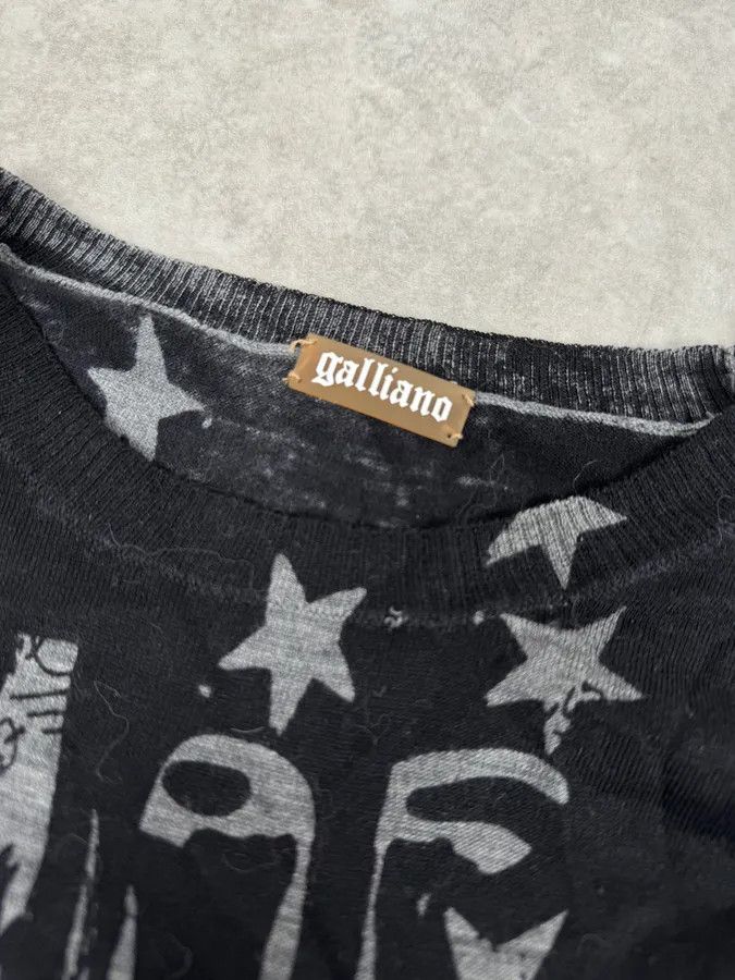 John Galliano 2010s John Galliano Black & Grey Abstract USA Sweater Size US M / EU 48-50 / 2 - 6 Thumbnail