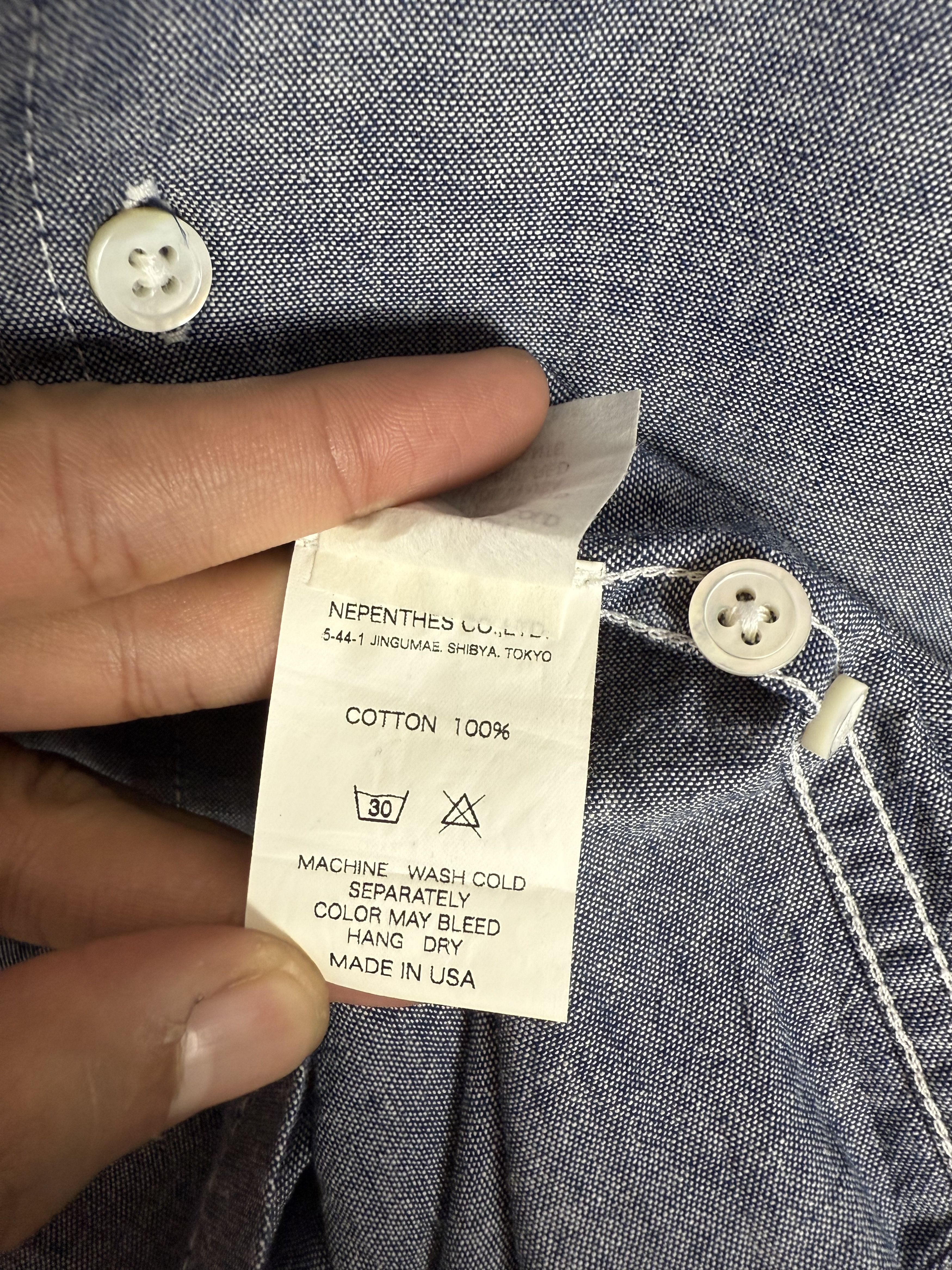 Engineered Garments Engineered Garments Chambray Work Shirt Size US S / EU 44-46 / 1 - 7 Thumbnail