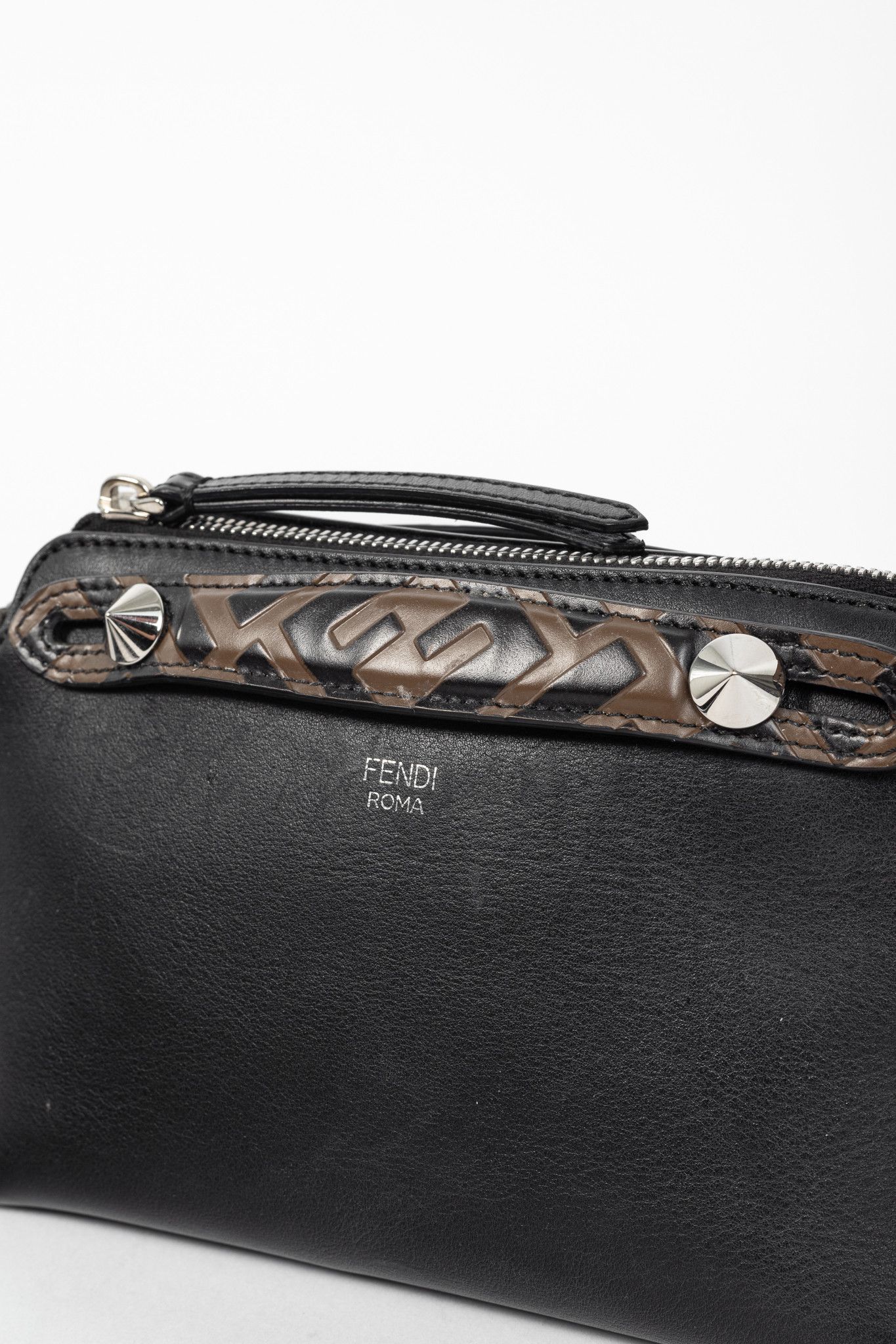 Fendi Fendi By the Way Mini Black Leather Mini Crossbody Size ONE SIZE - 9 Thumbnail