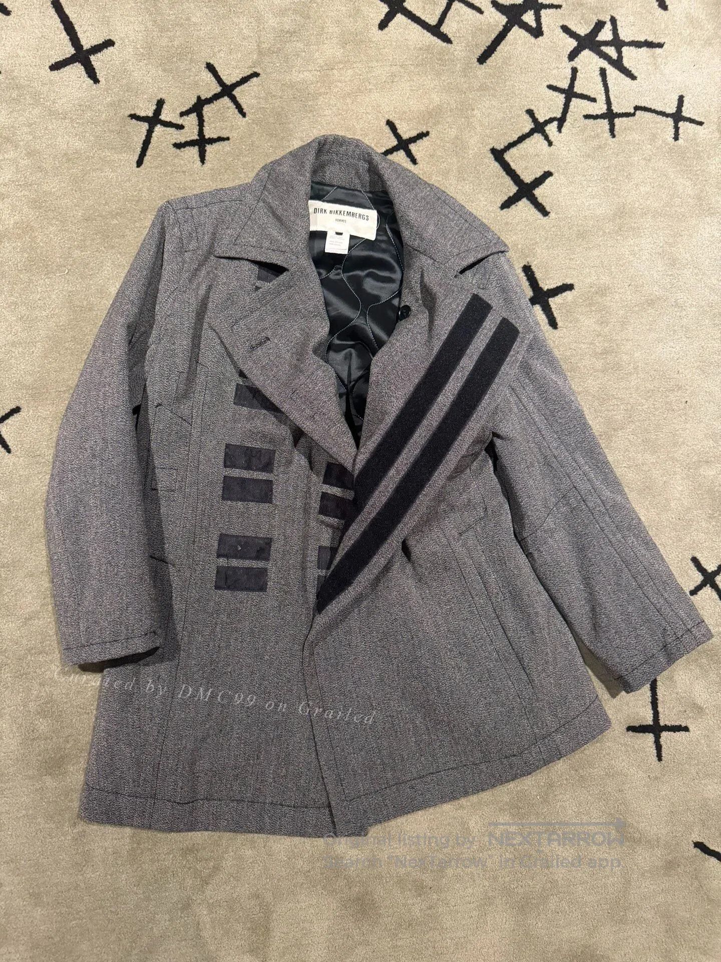Dirk Bikkembergs Dirk Bikkembergs Long Quilted Suit Jacket. Size US S / EU 44-46 / 1 - 1 Thumbnail
