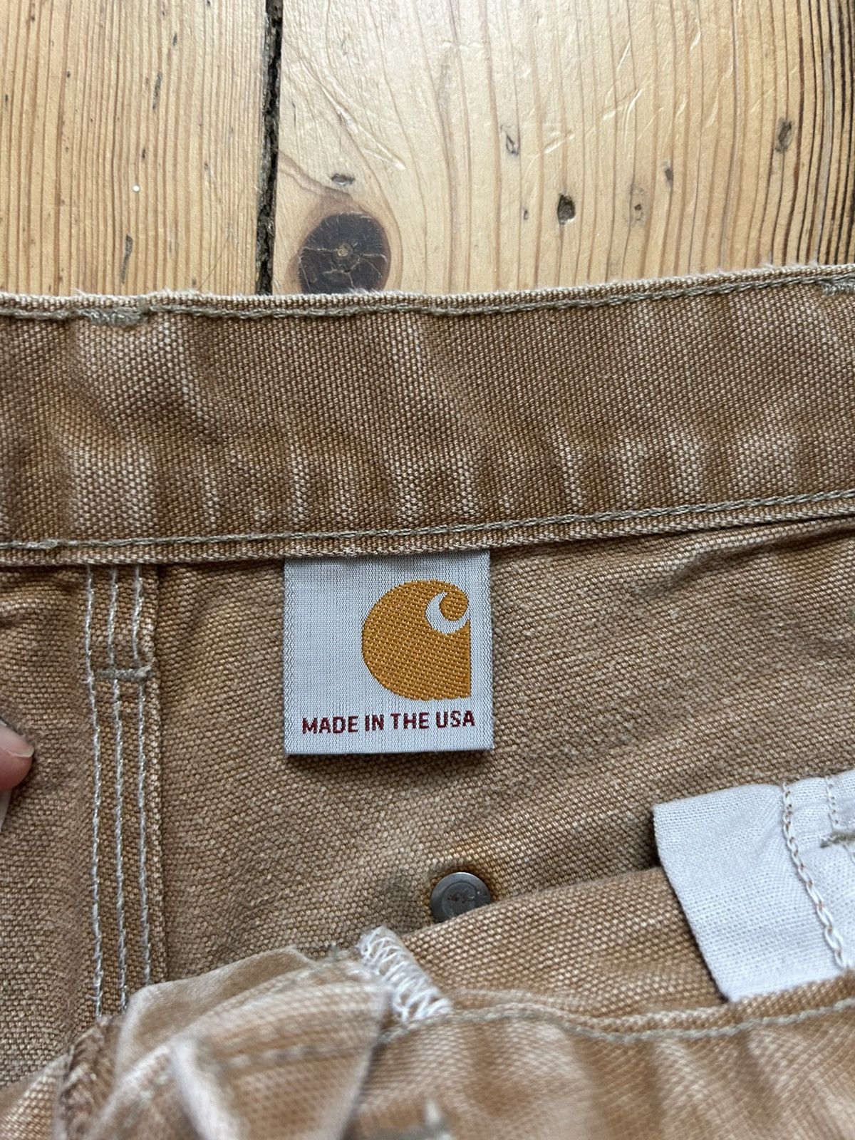 Carhartt Vintage carharrt tan brown double knee Size US 34 / EU 50 - 4 Thumbnail
