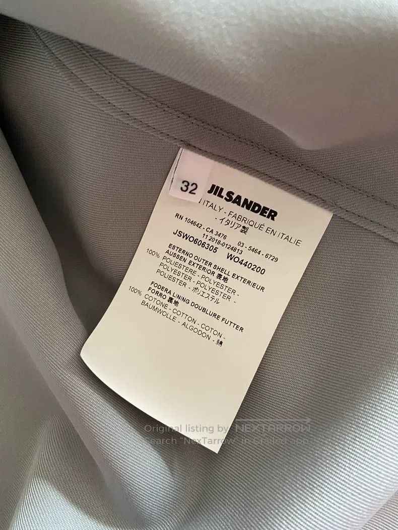 Jil Sander Jil Sander size 32 Grey blue silhouette shirt Size XXL / US 16-18 / IT 52-54 - 5 Thumbnail