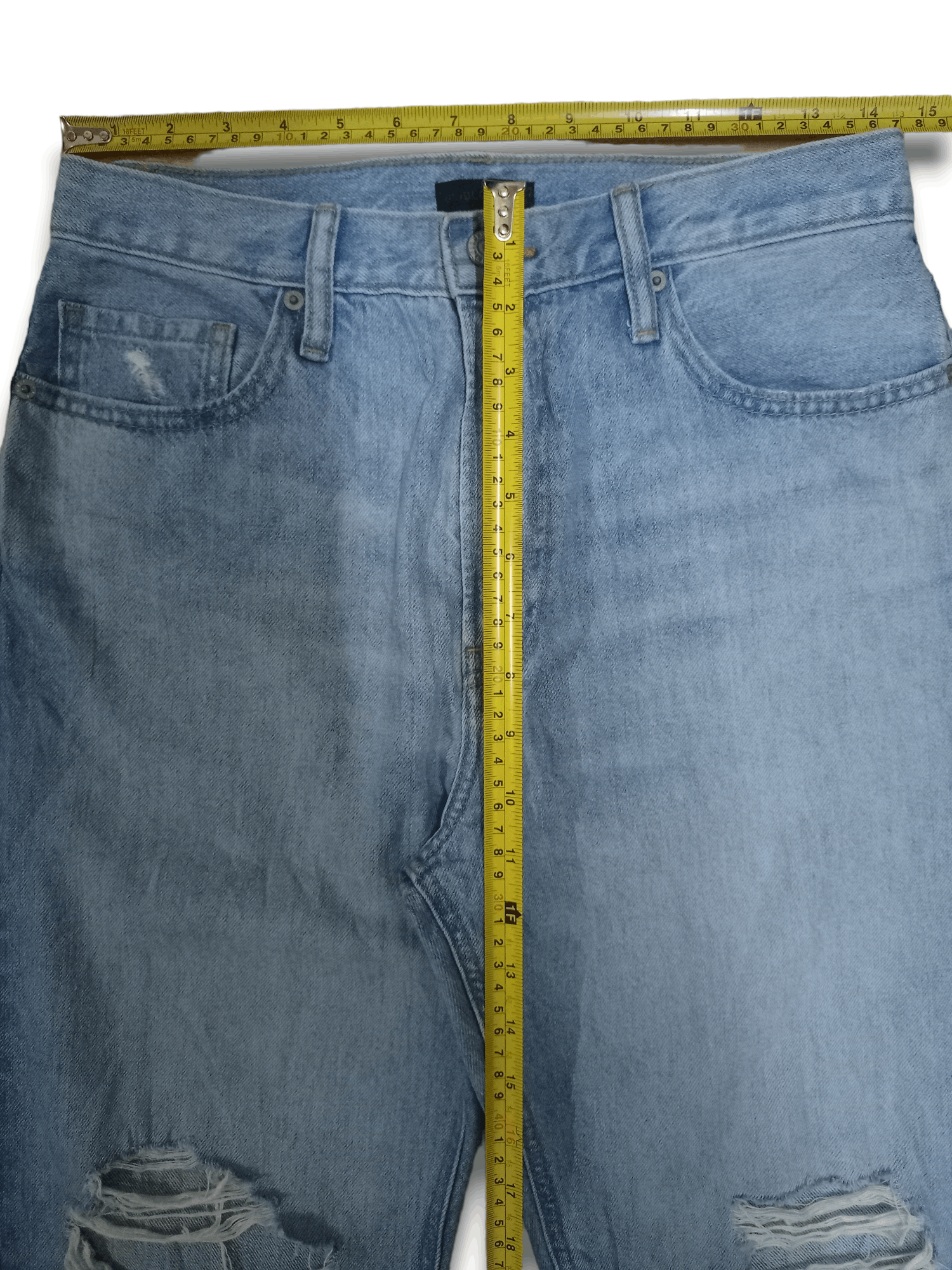 Uniqlo Vintage Japanese Uniqlo High Rise Distressed Loose Jeans Size US 29 - 9 Thumbnail