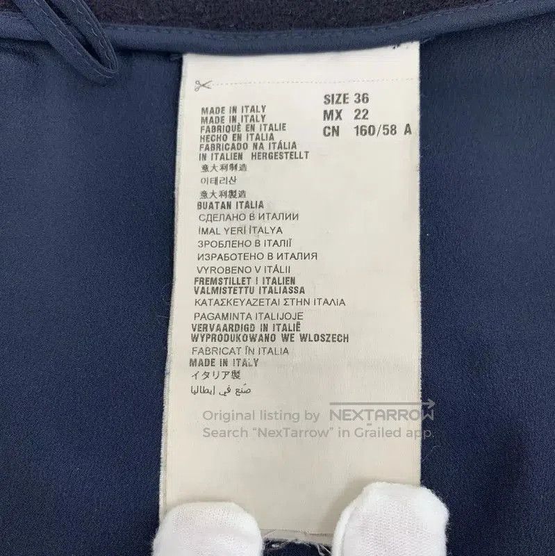 Miu Miu Miu Miu XS Navy Wool Mini Skirt . Size 22" - 6 Thumbnail