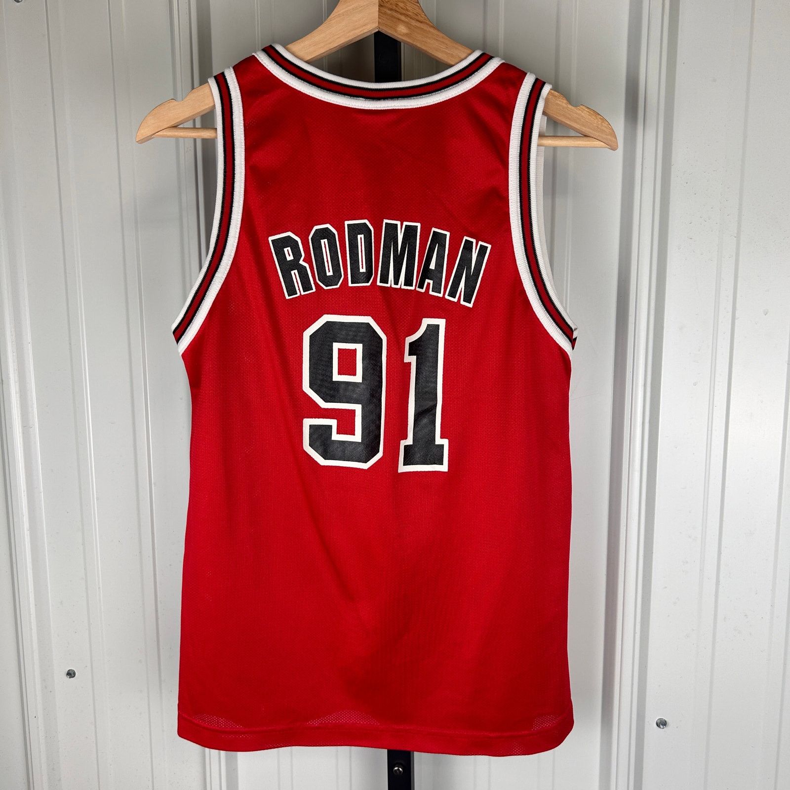 Dennis Rodman 90s Champion Chicago Bull Youth L 14-16 Jersey