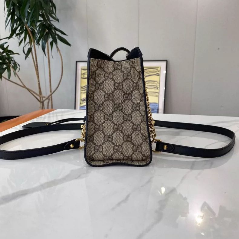 Gucci Gucci Padlock Series Beige/Black Bag-2505 Size ONE SIZE - 4 Thumbnail