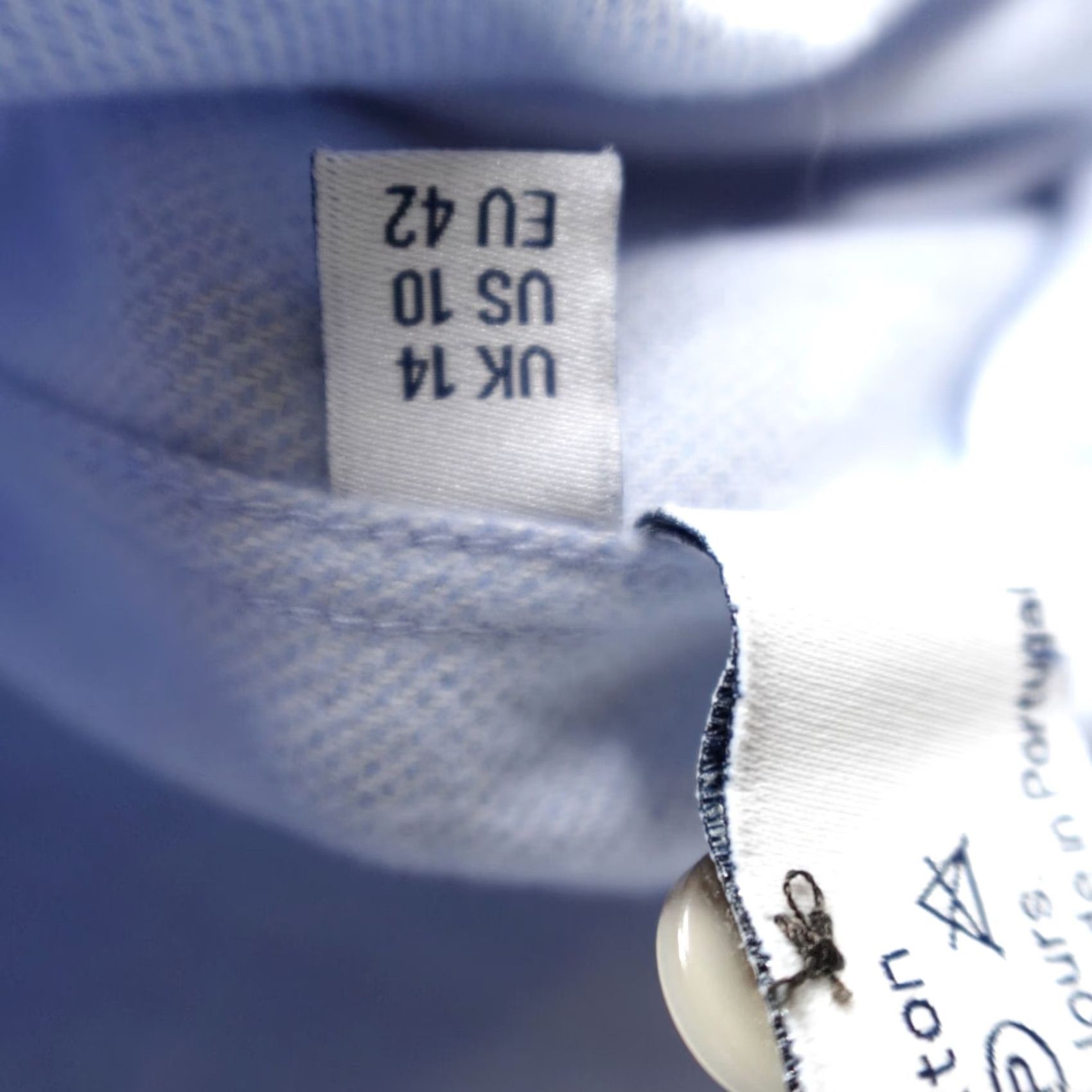 Free People WNY Free People Womens Shirt 10 Blue Flannel The Boyfriend Made In Portugal Size L / US 10 / IT 46 - 6 Thumbnail