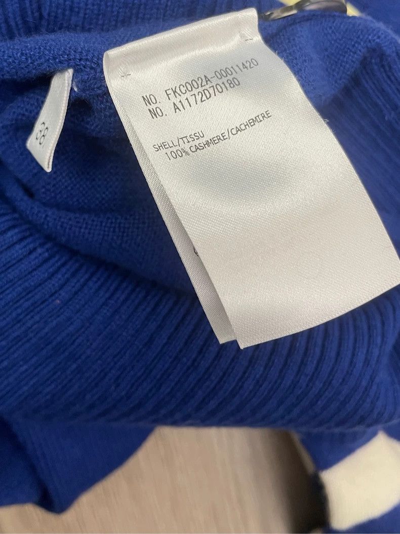 Thom Browne Thom browne Klein blue four-striped cashmere round-neck ca Size XS / US 0-2 / IT 36-38 - 7 Thumbnail