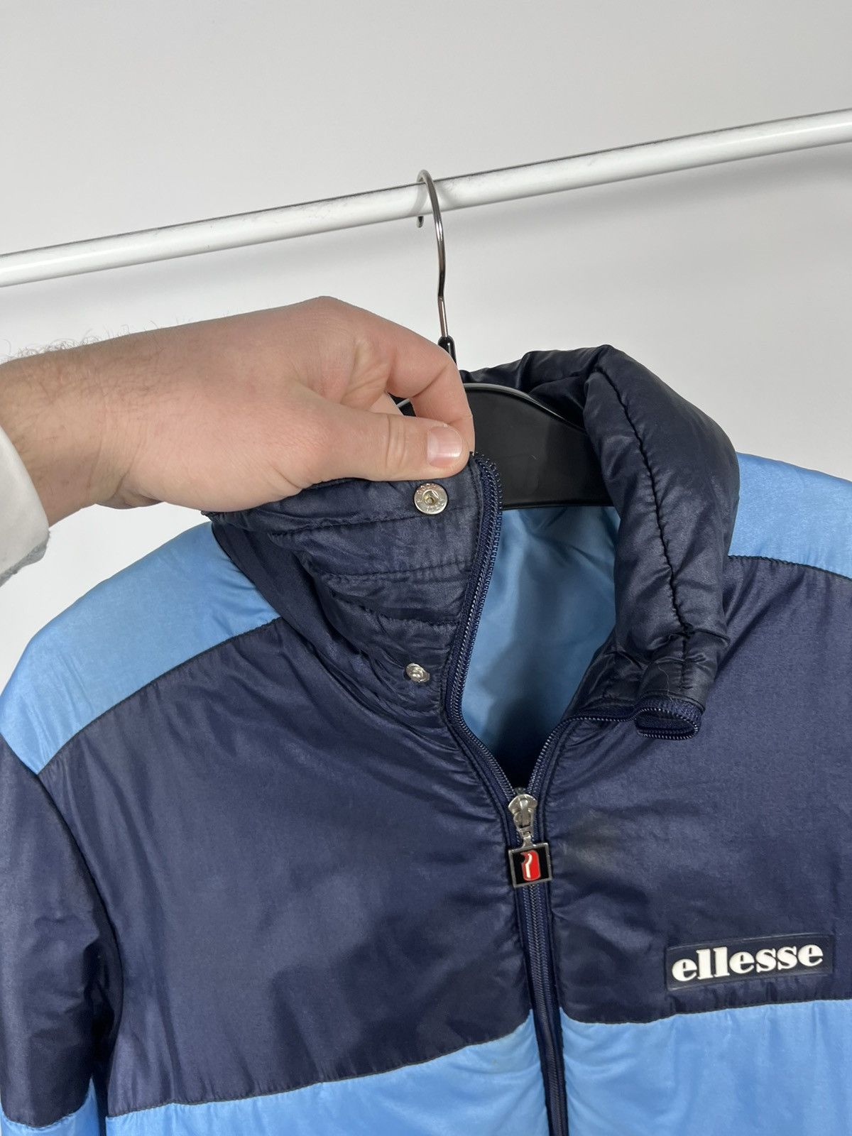 Ellesse Ellesse Vintage Puffer Jacket Blue Zip Up M Made in Italy Size US L / EU 52-54 / 3 - 7 Thumbnail