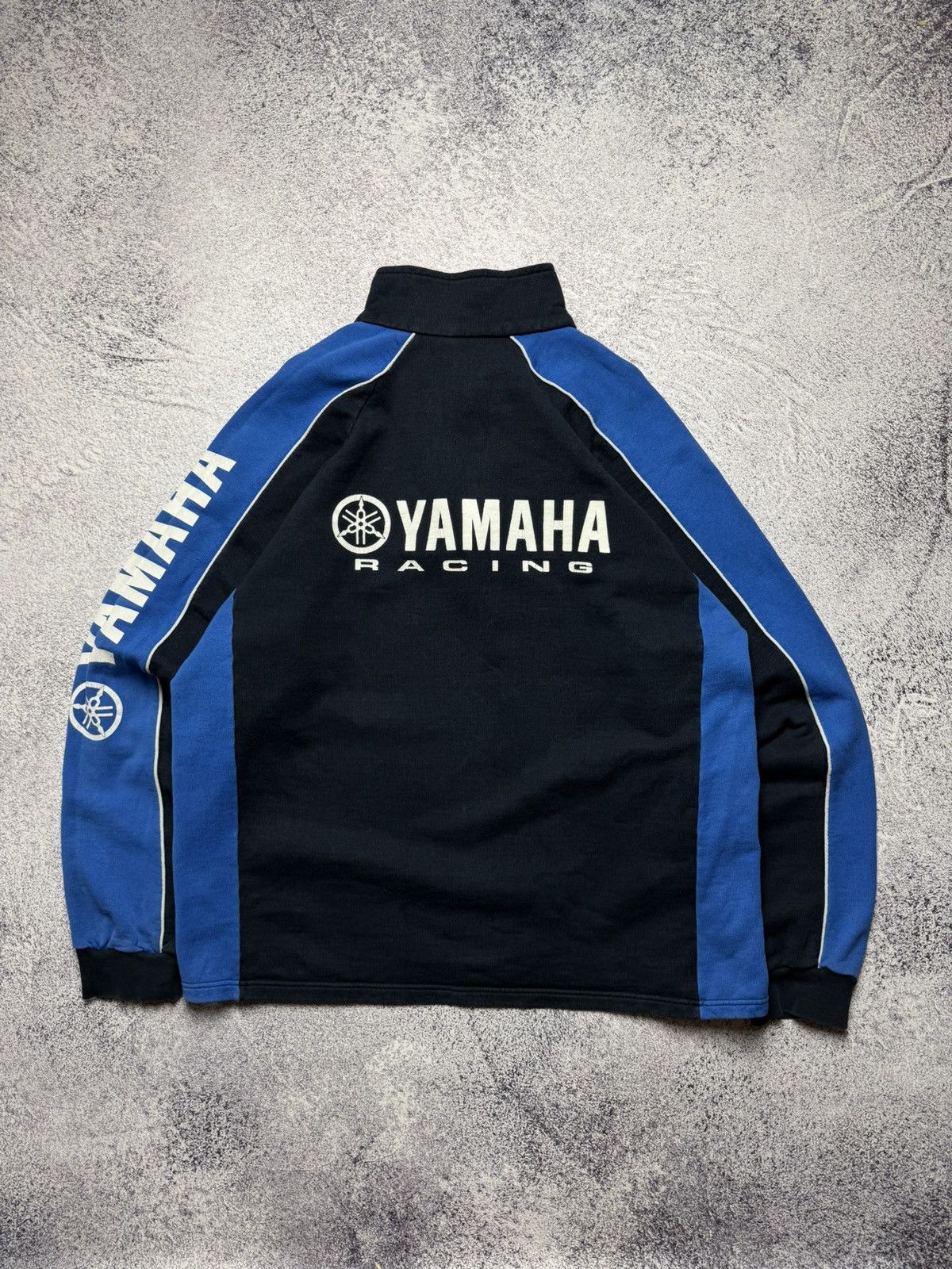 Yamaha Vintage Yamaha Half Zip Sweatshirt Moto Racing NASCAR Style Size US XL / EU 56 / 4 - 2 Thumbnail