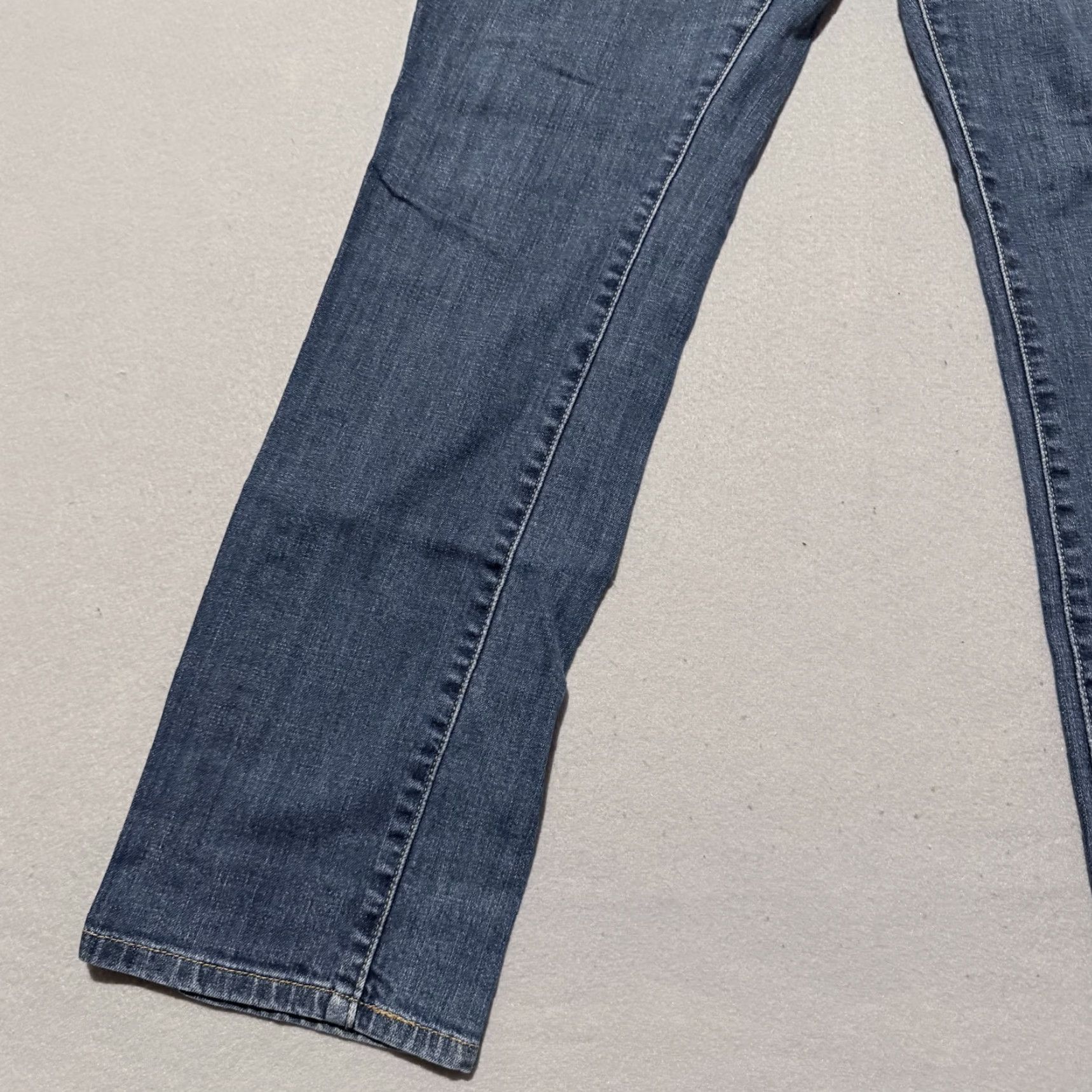 Levi's Levi's 505 Jeans Women Blue Denim Stretch Medium Wash 10 Short Slim Straight Pant Jeans Size 32" / US 10 / IT 46 - 3 Thumbnail
