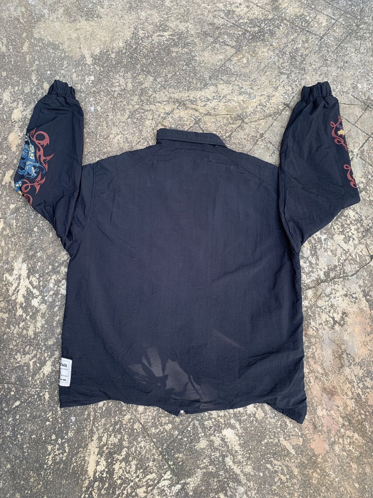 Gotcha × Vintage 1990s Gotcha Surf USA Dragon Graphic Sleeve Nylon Jacket Size US XL / EU 56 / 4 - 2 Thumbnail