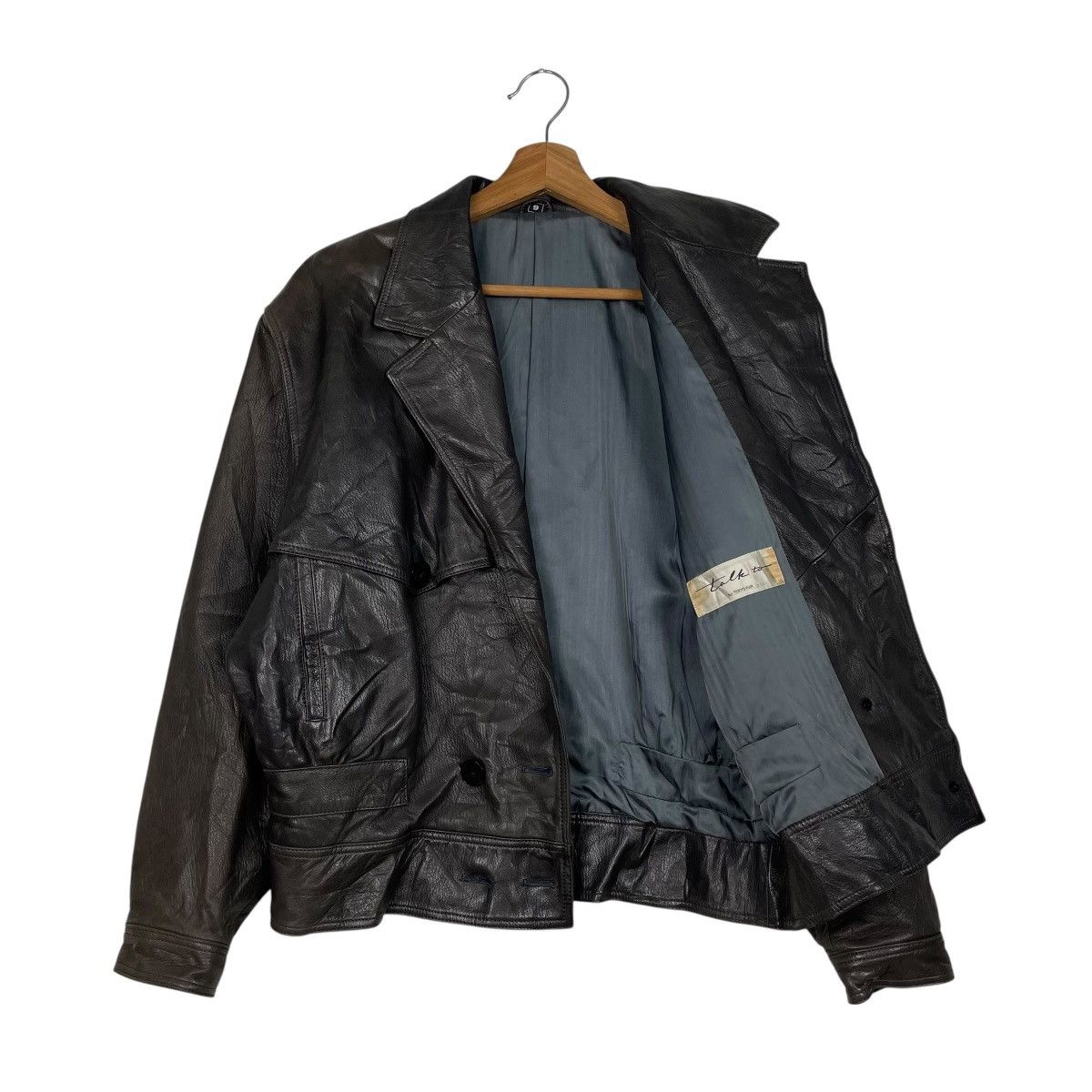 Japanese Brand Talk To By Tokyo Fur Leather Jacket Size M / US 6-8 / IT 42-44 - 9 Thumbnail