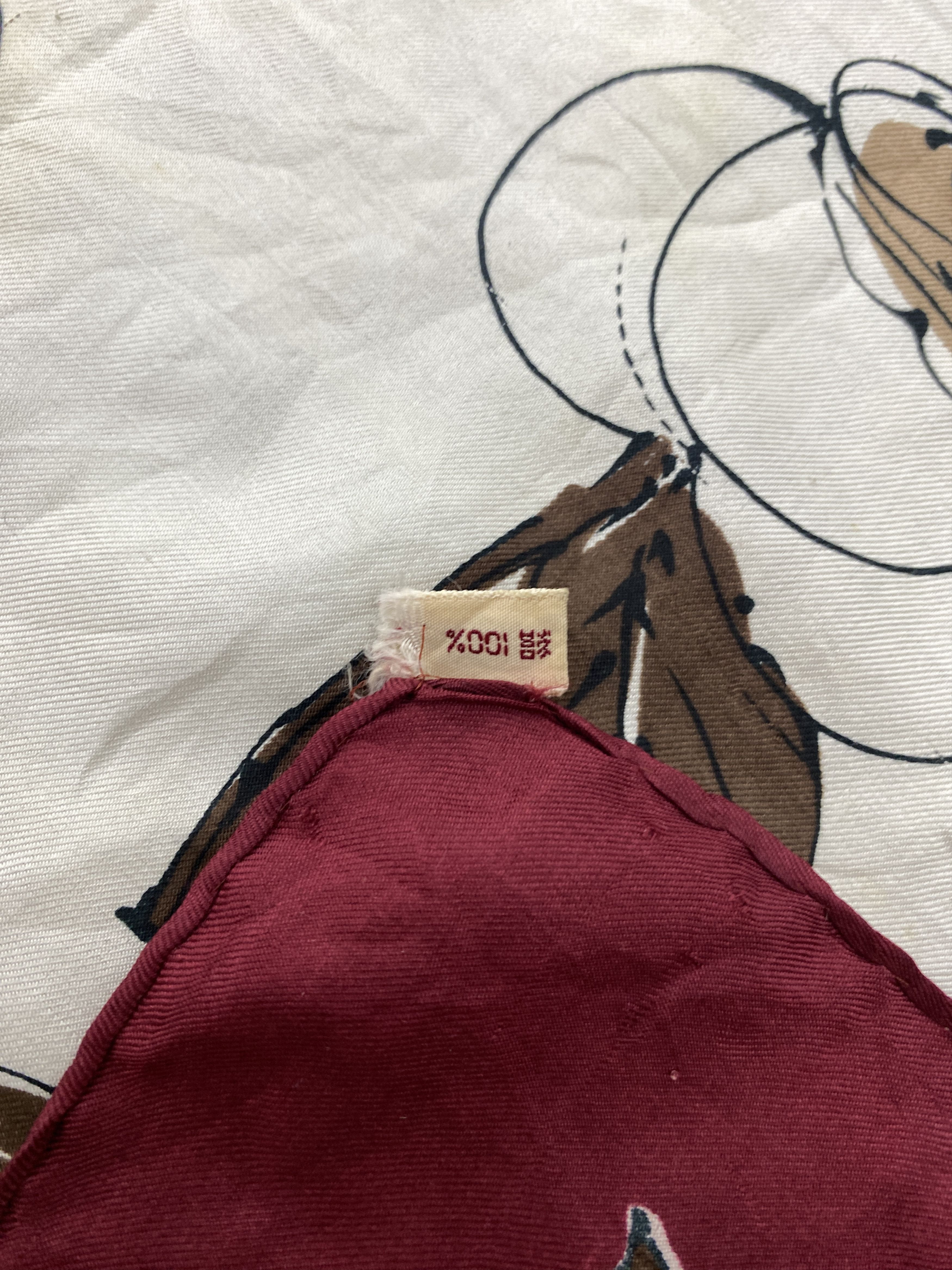 Japanese Brand Vintage 80s Japan Floral Silk Scarf / Silk Shawl SN0235 Size ONE SIZE - 8 Thumbnail